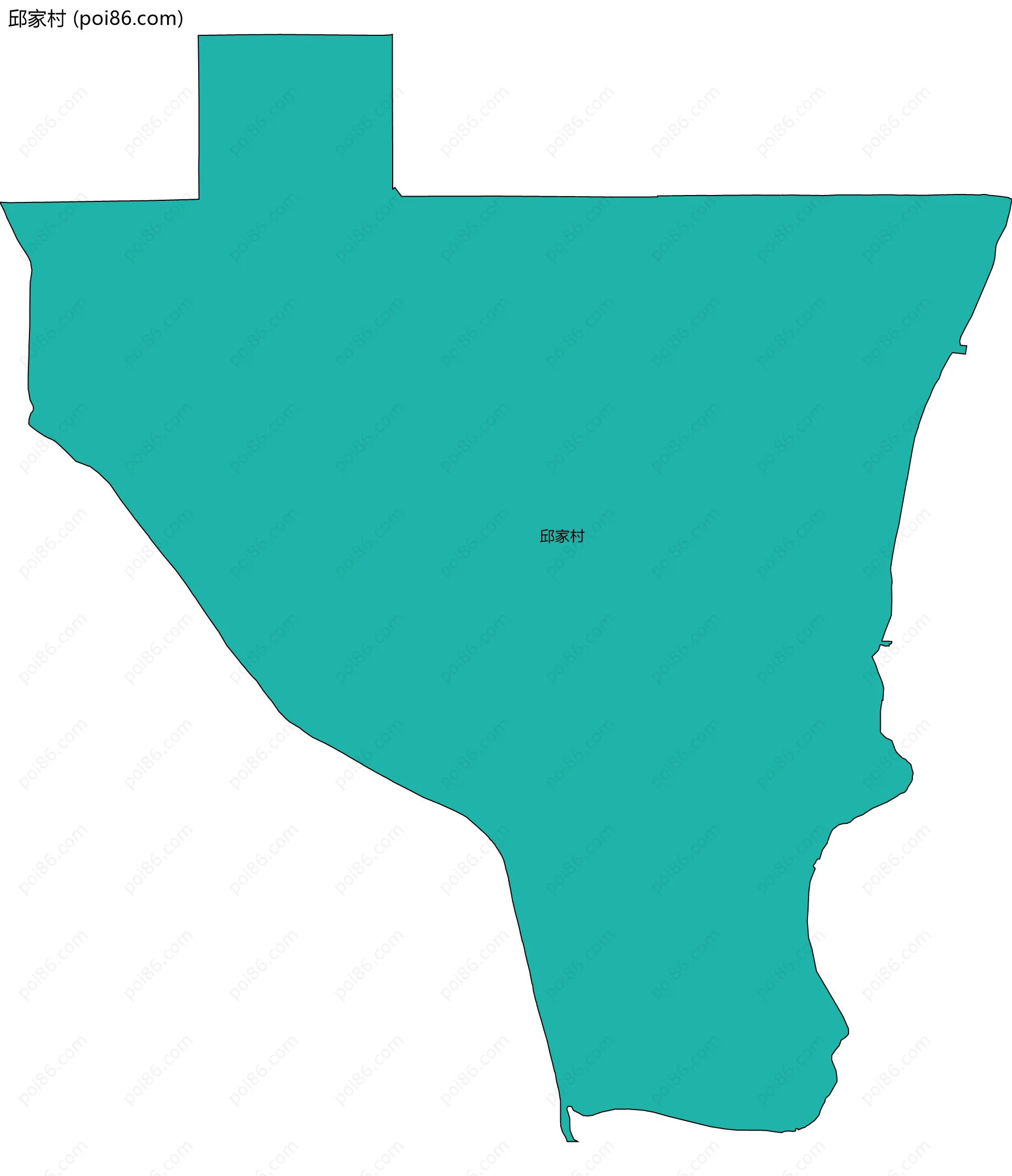 邱家村边界地图