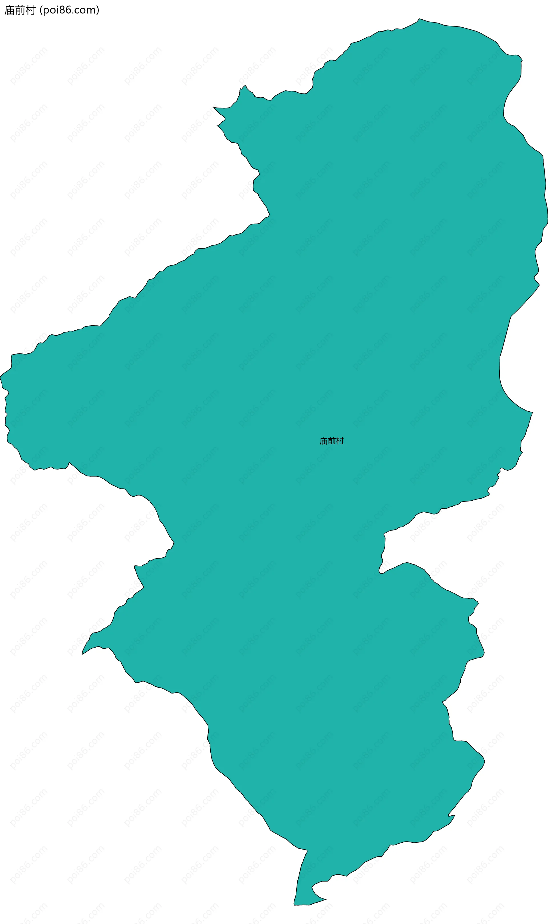 庙前村边界地图