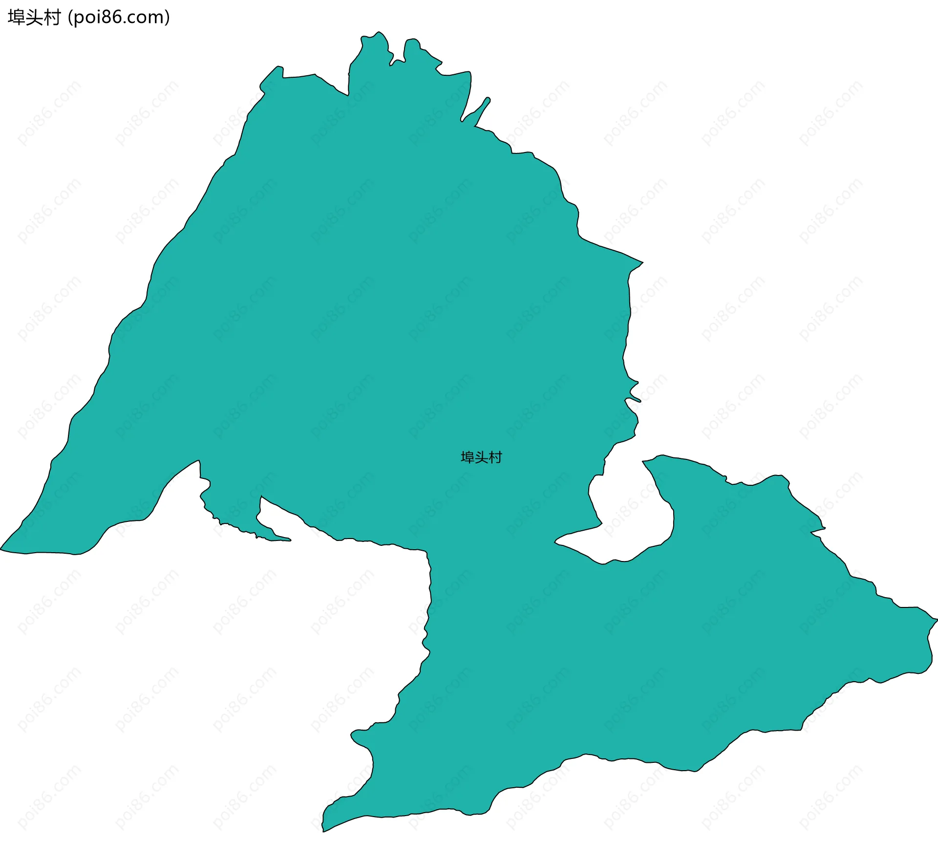 埠头村边界地图