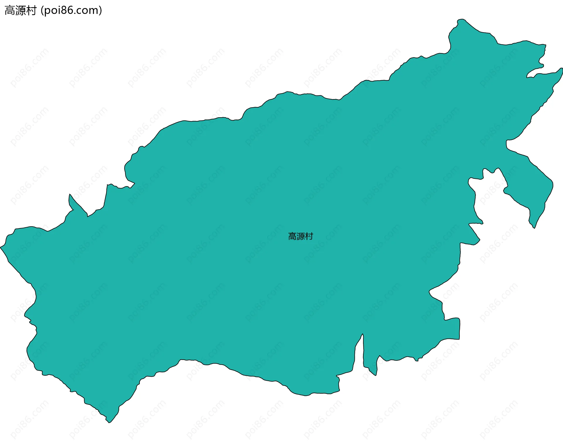 高源村边界地图