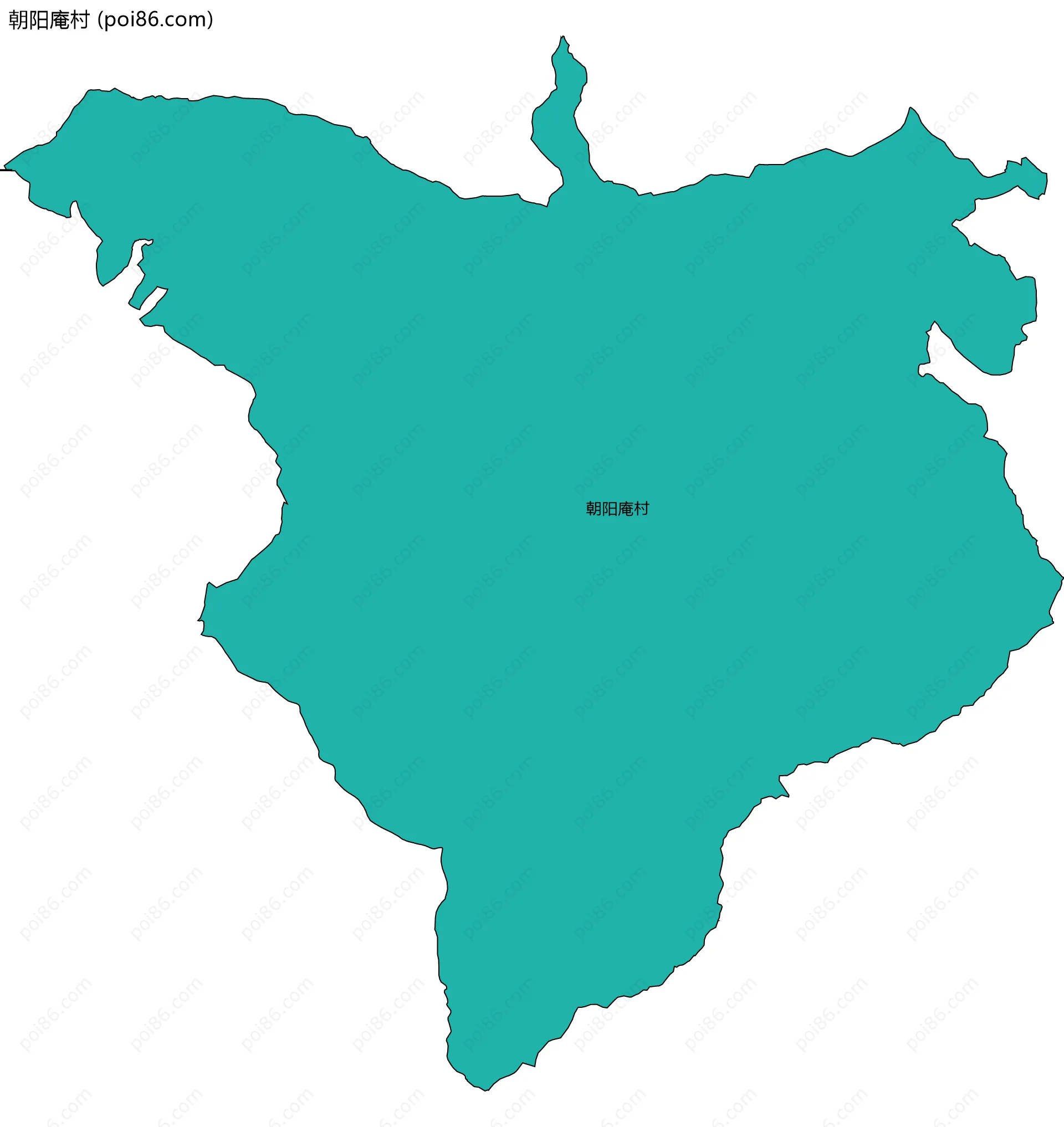 朝阳庵村边界地图