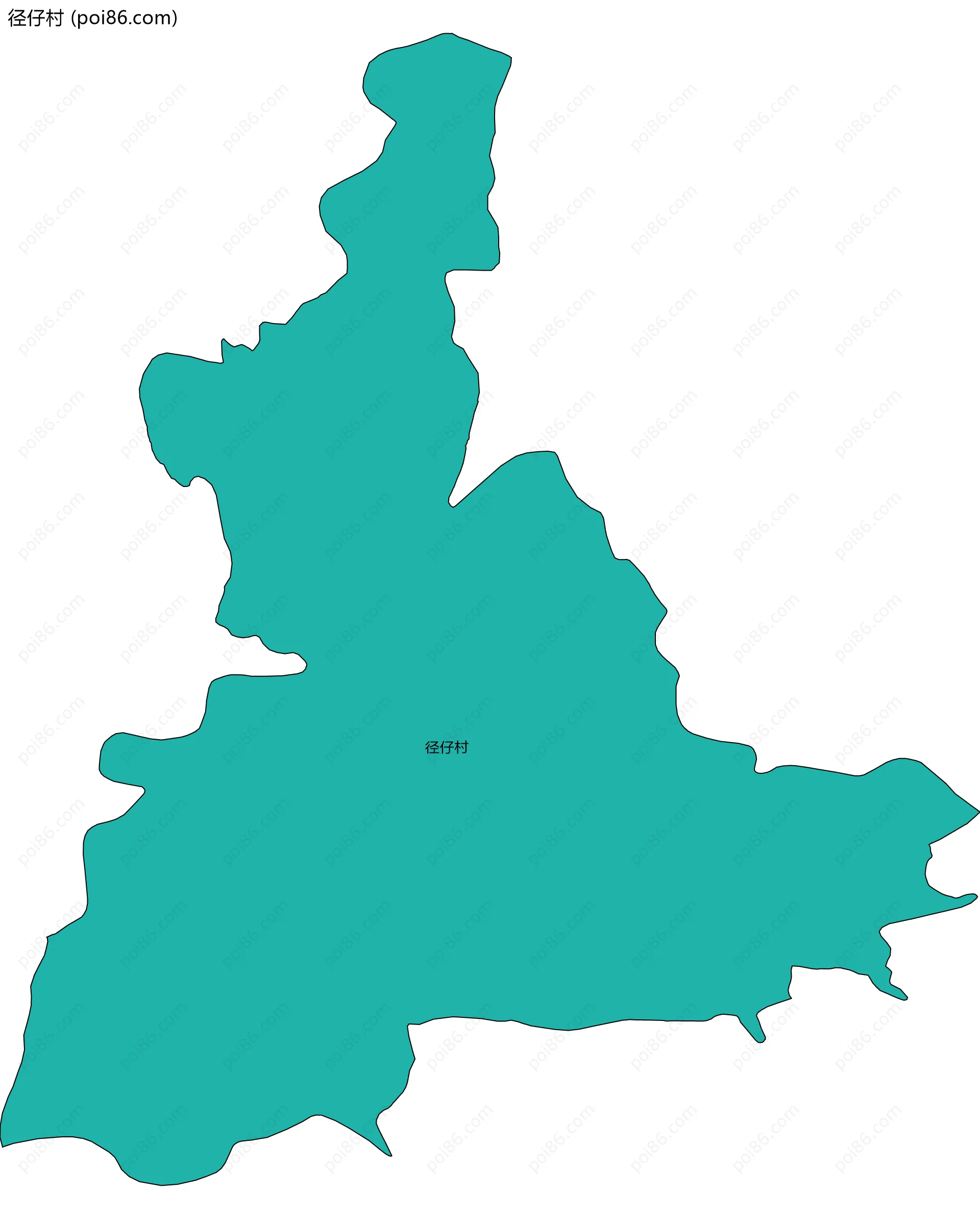 径仔村边界地图