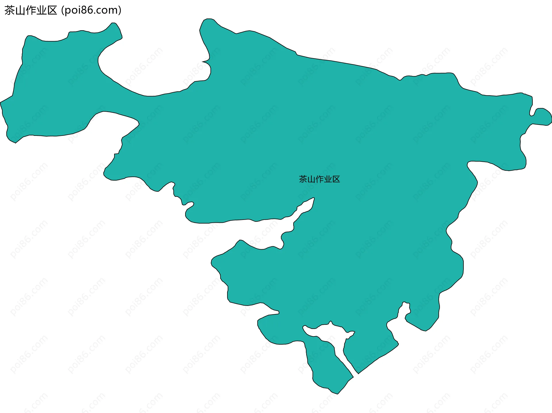 茶山作业区边界地图