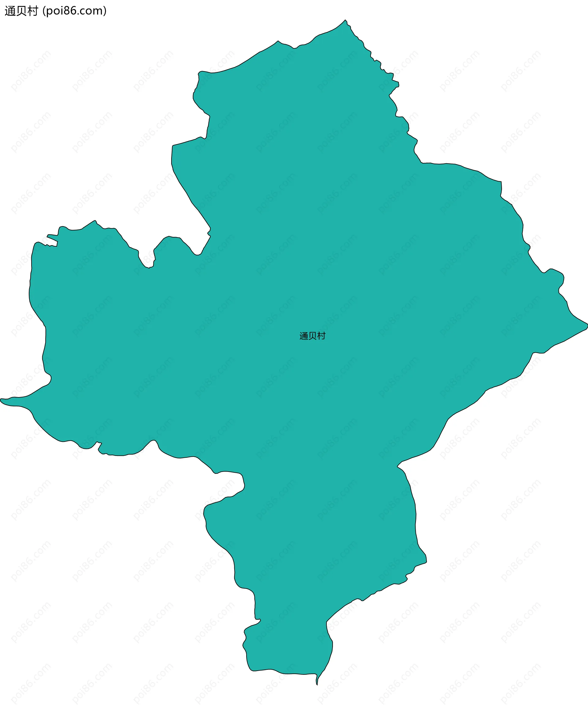 通贝村边界地图