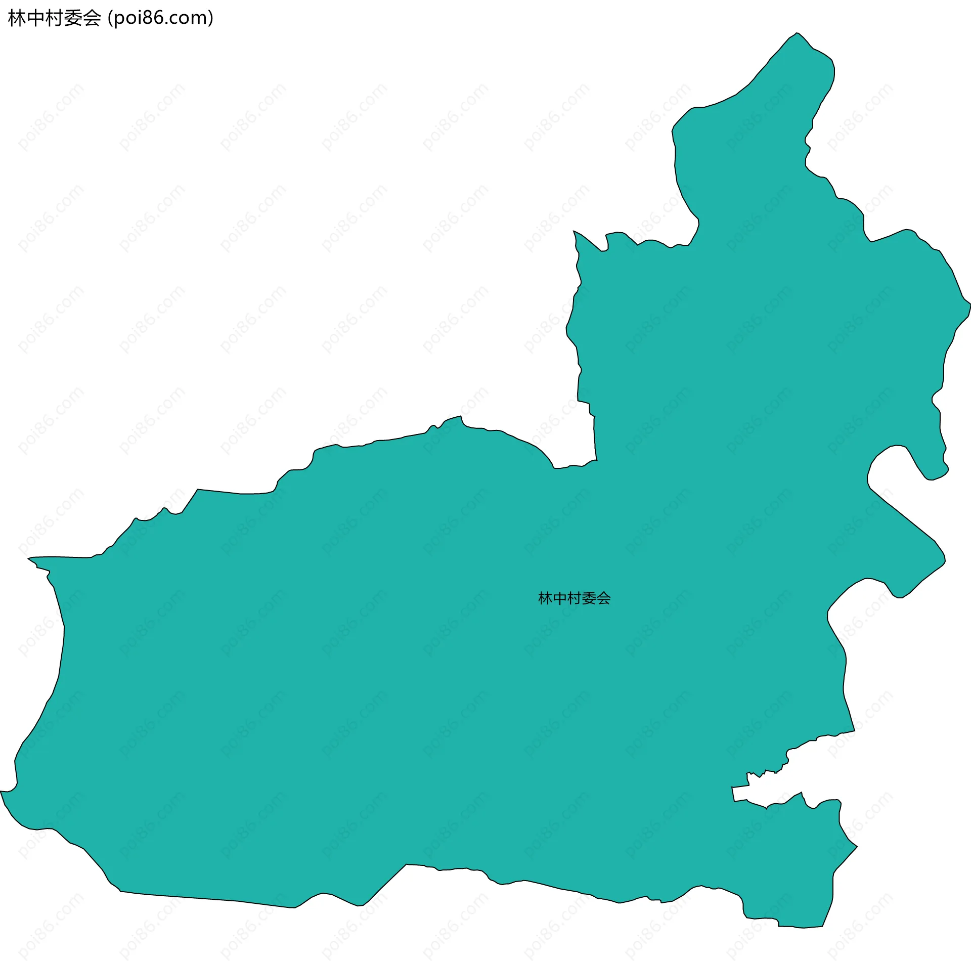 林中村委会边界地图