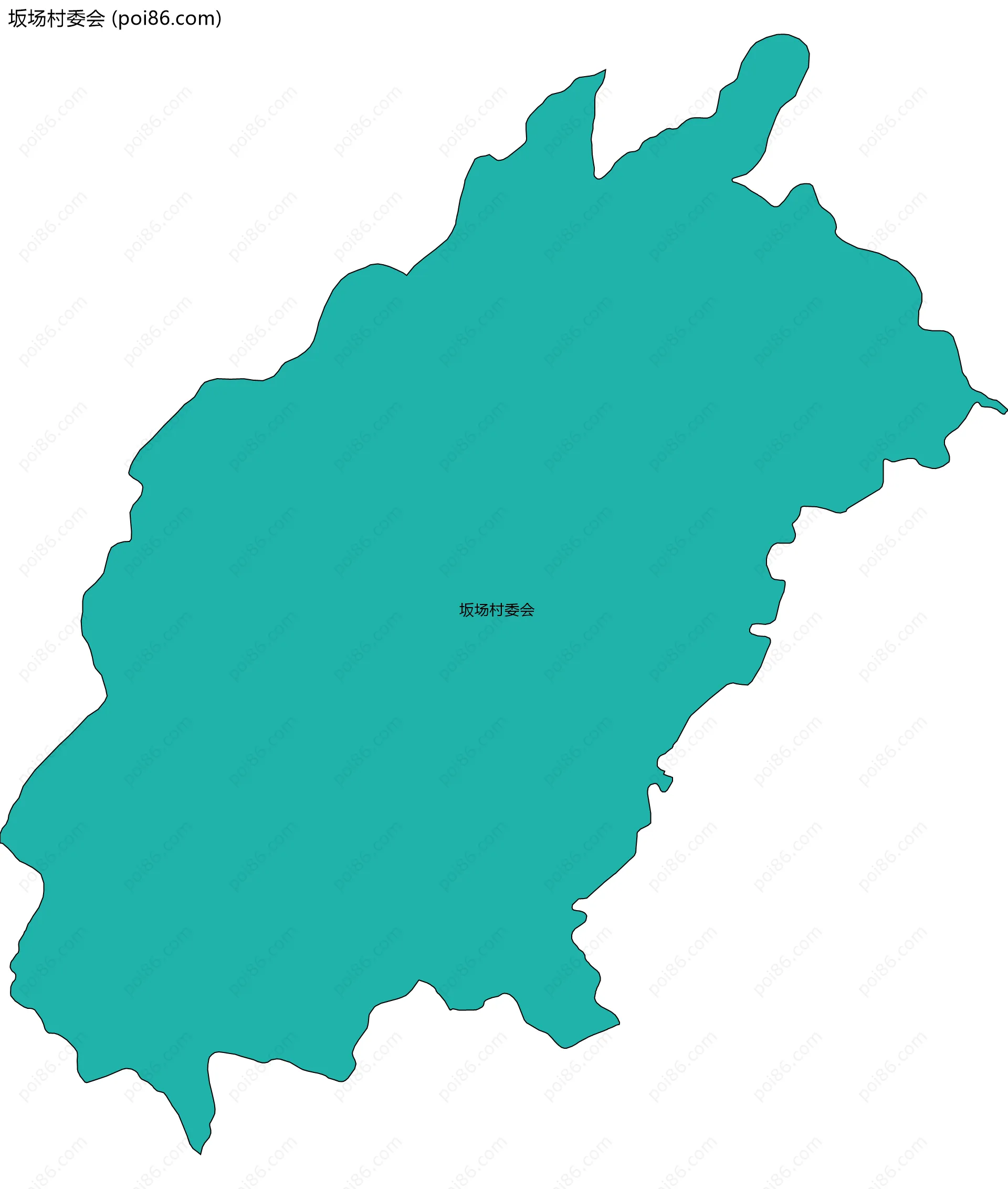 坂场村委会边界地图