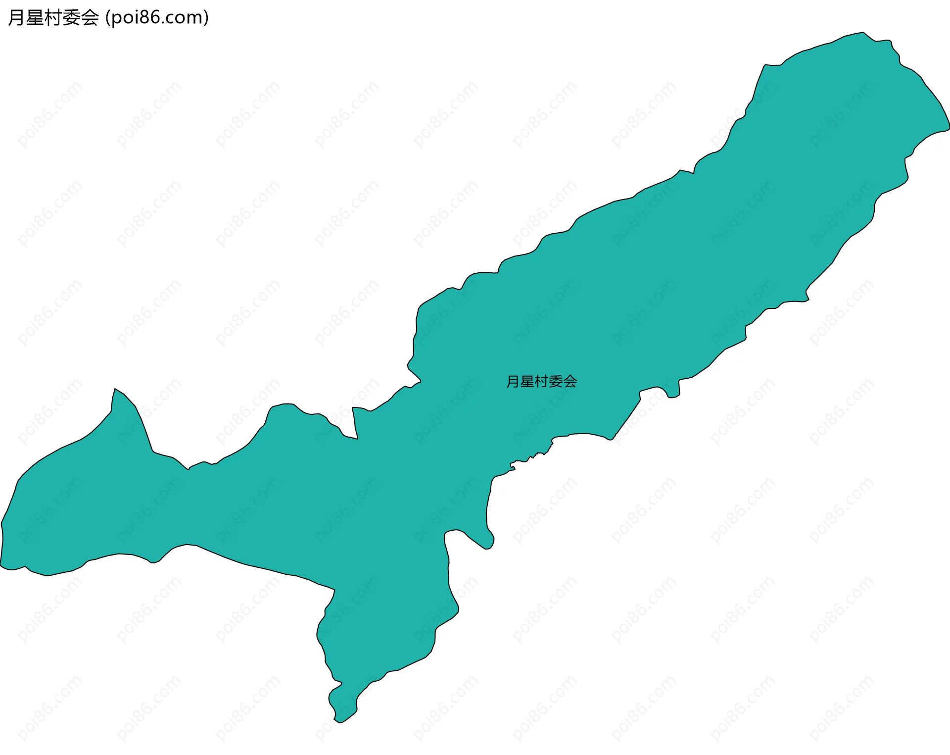 月星村委会边界地图