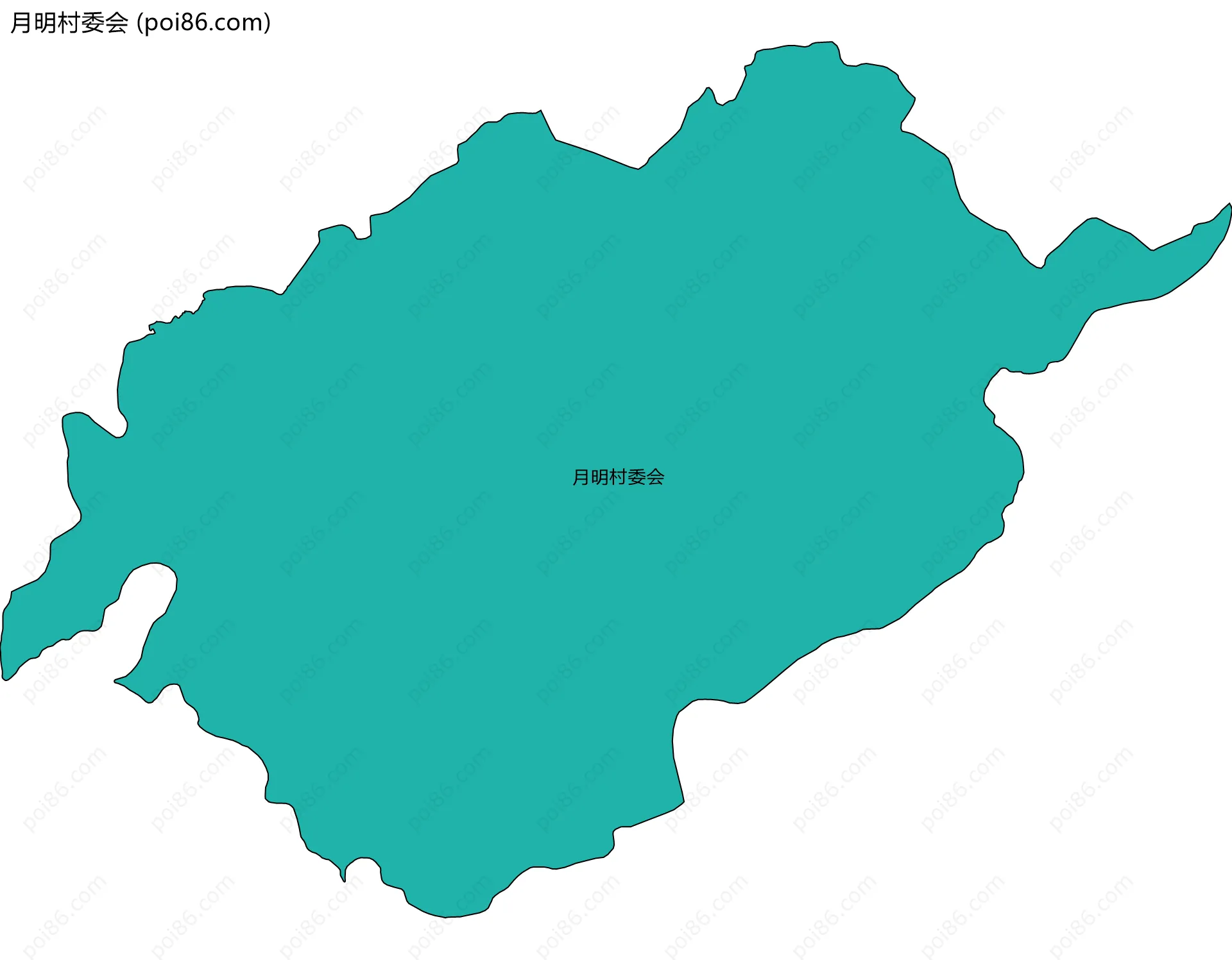 月明村委会边界地图