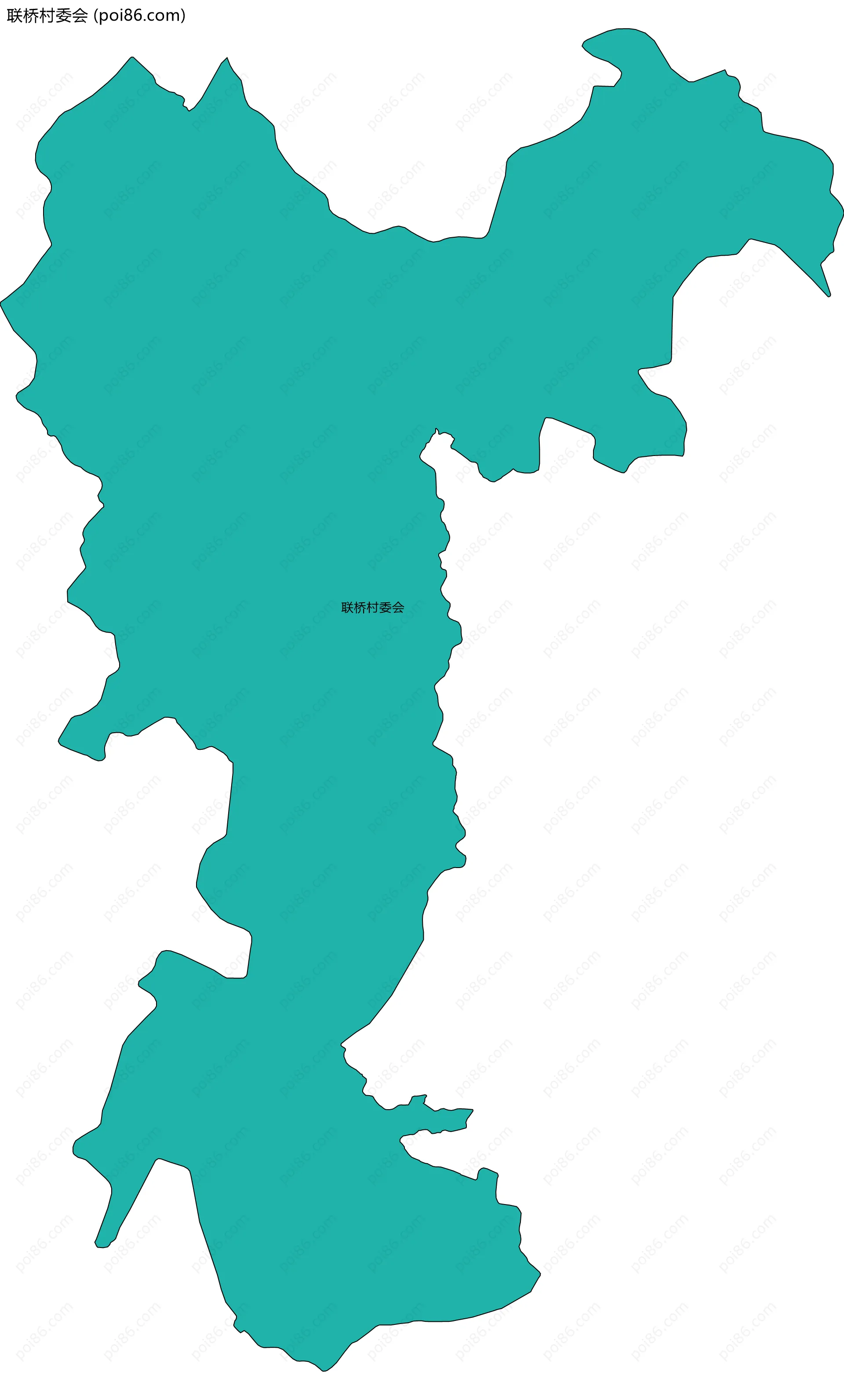 联桥村委会边界地图