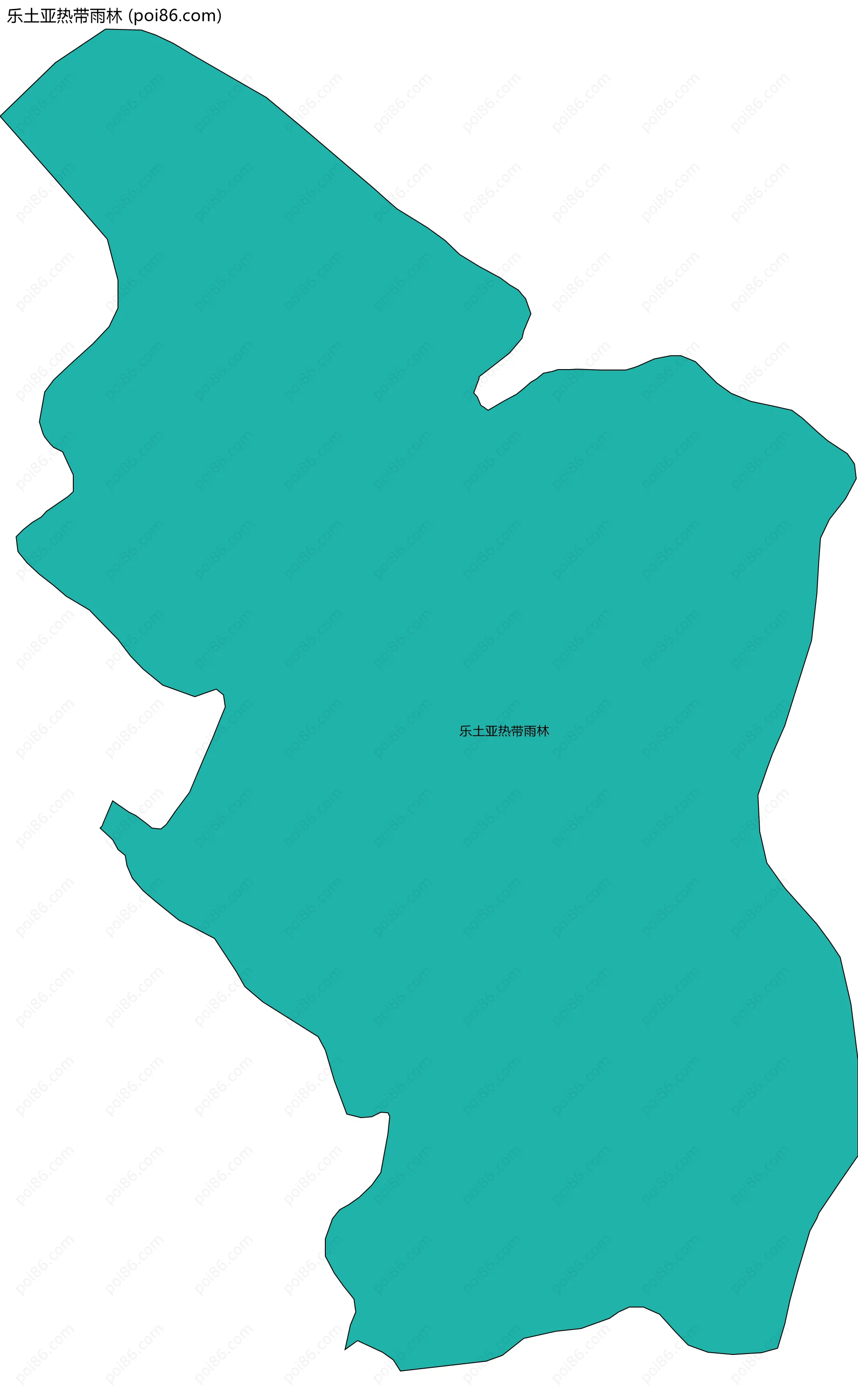乐土亚热带雨林边界地图