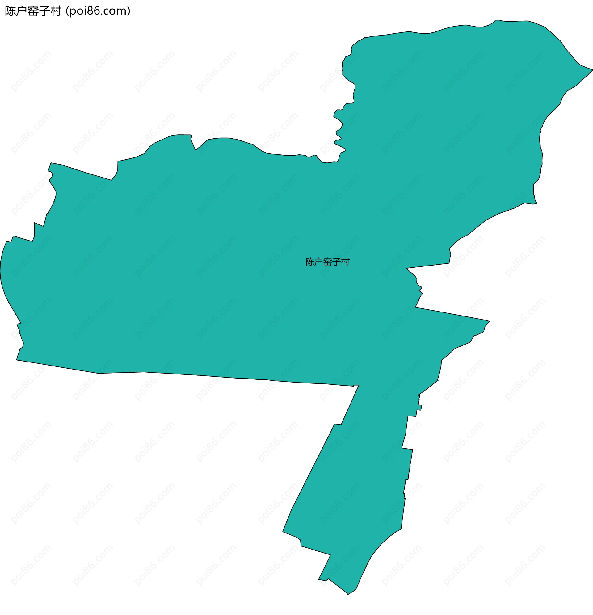 陈户窑子村边界地图