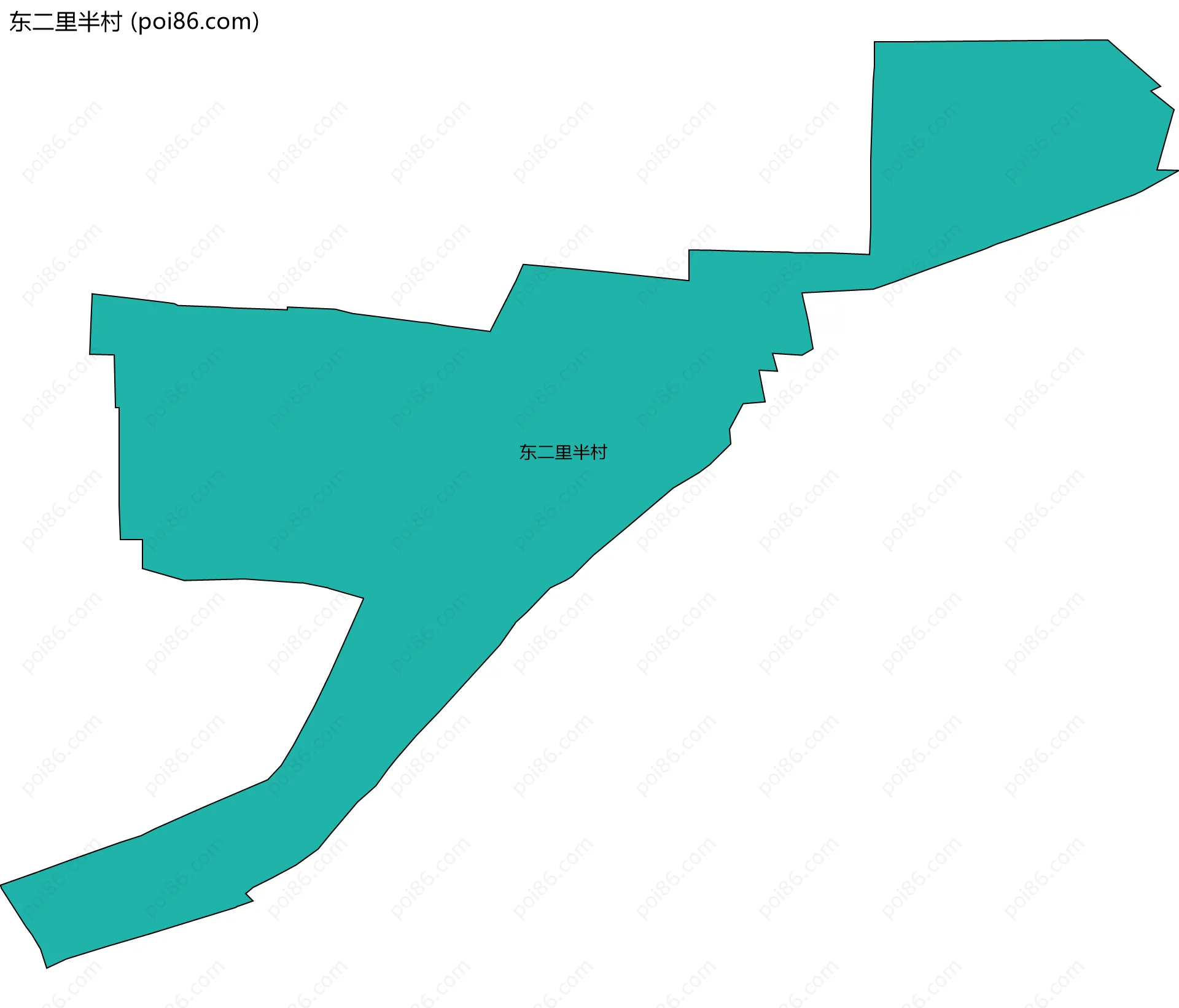东二里半村边界地图
