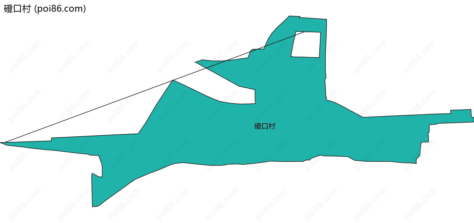 磴口村边界地图