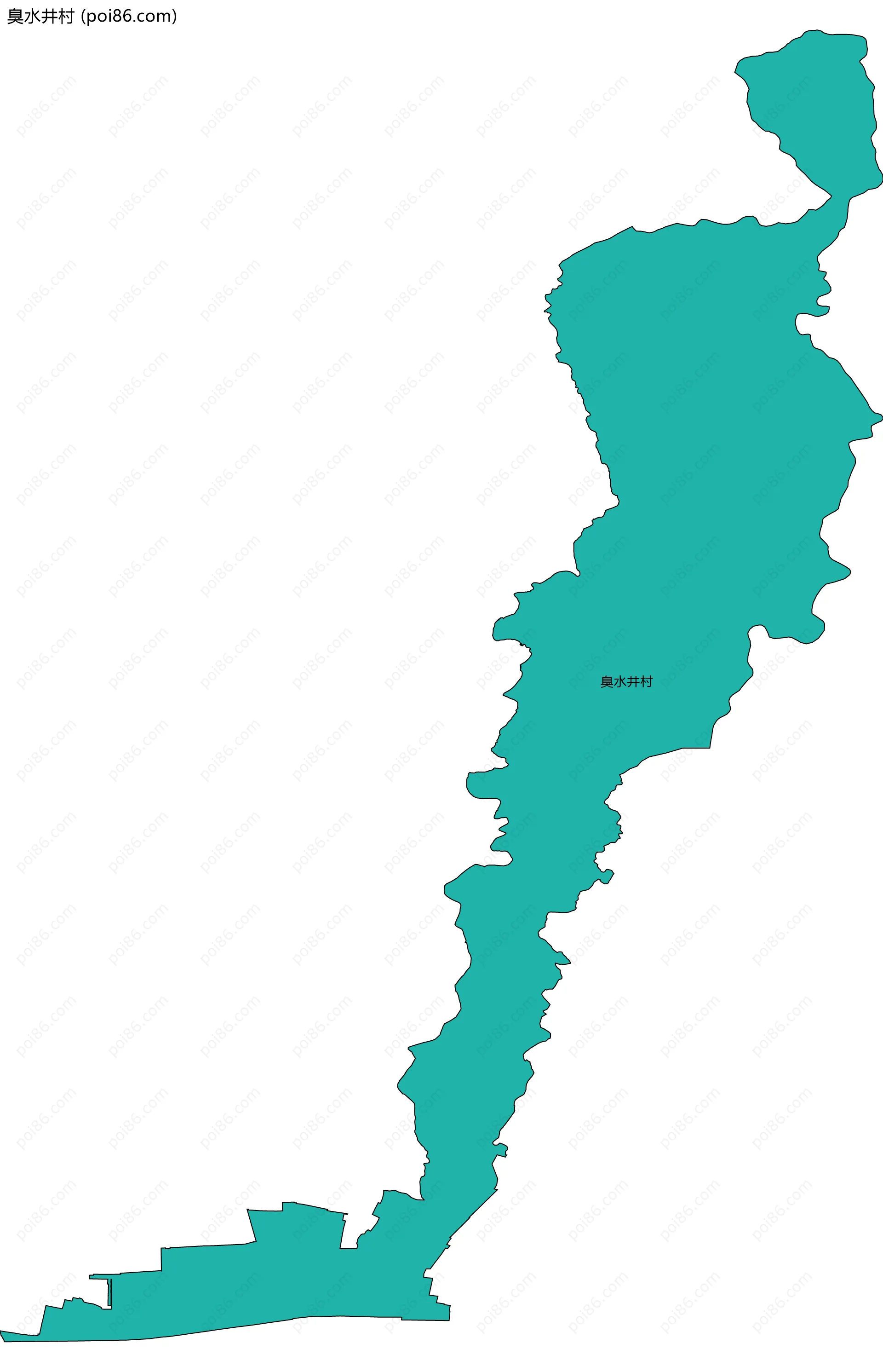 臭水井村边界地图