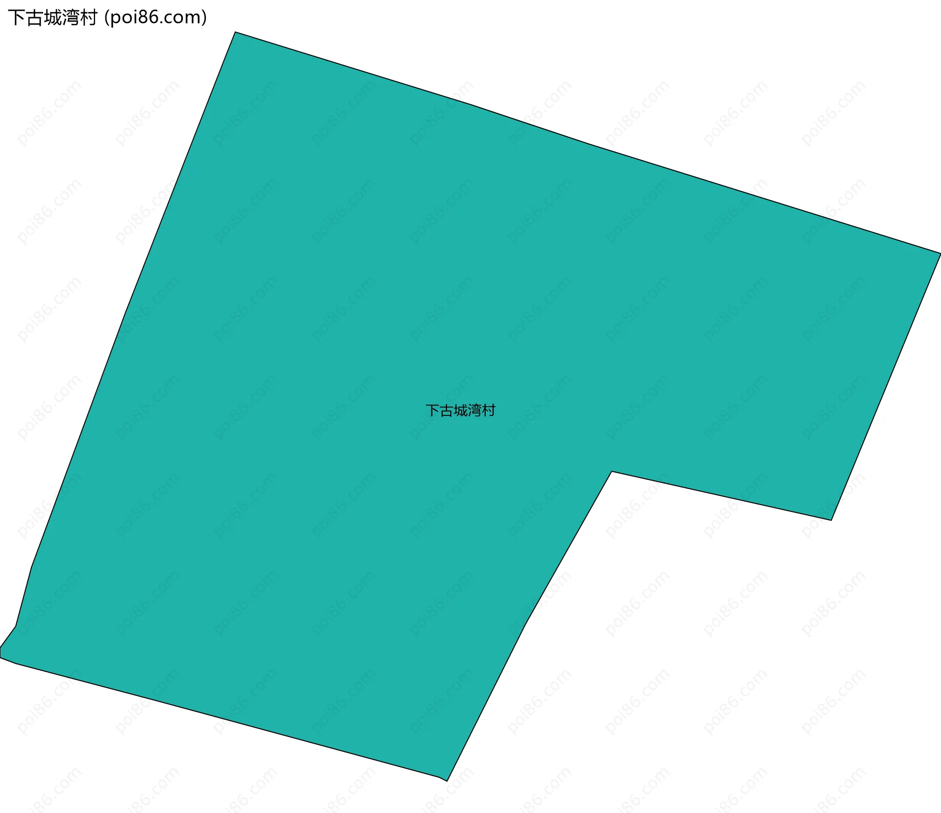 下古城湾村边界地图