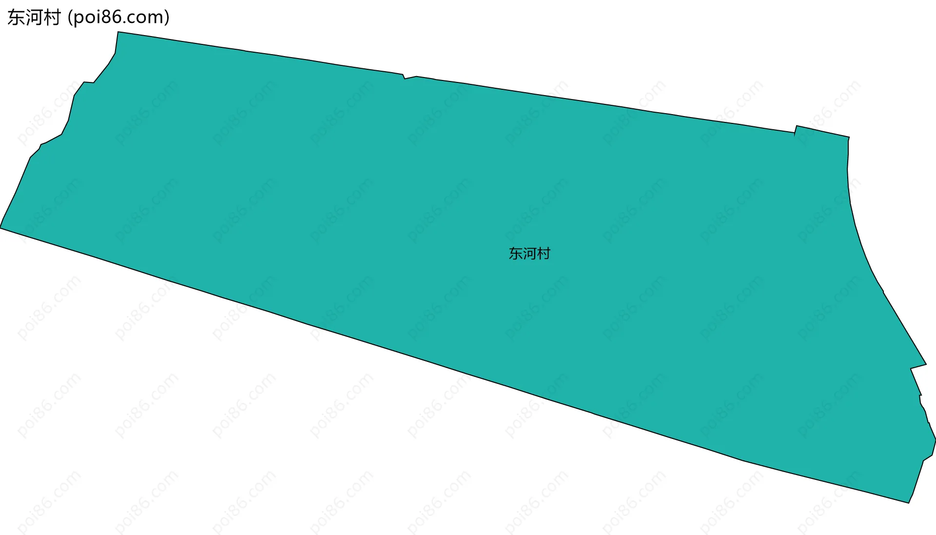东河村边界地图