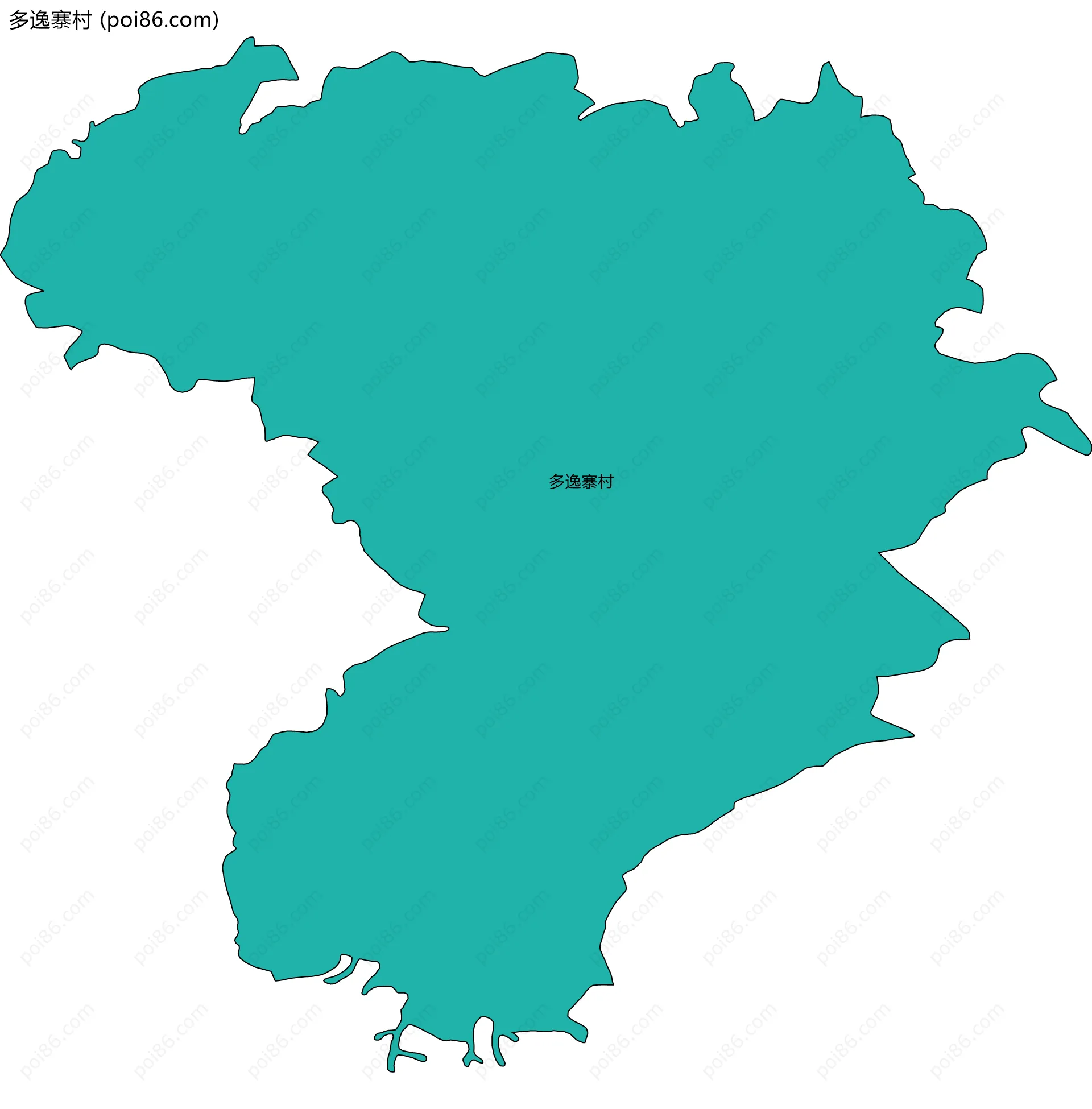 多逸寨村边界地图