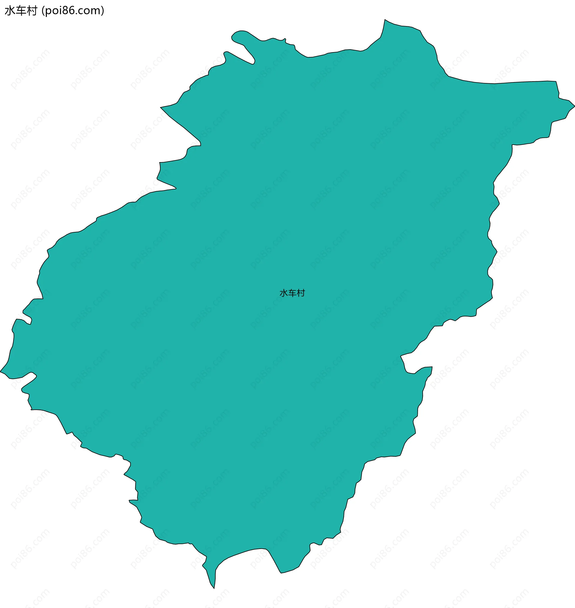 水车村边界地图