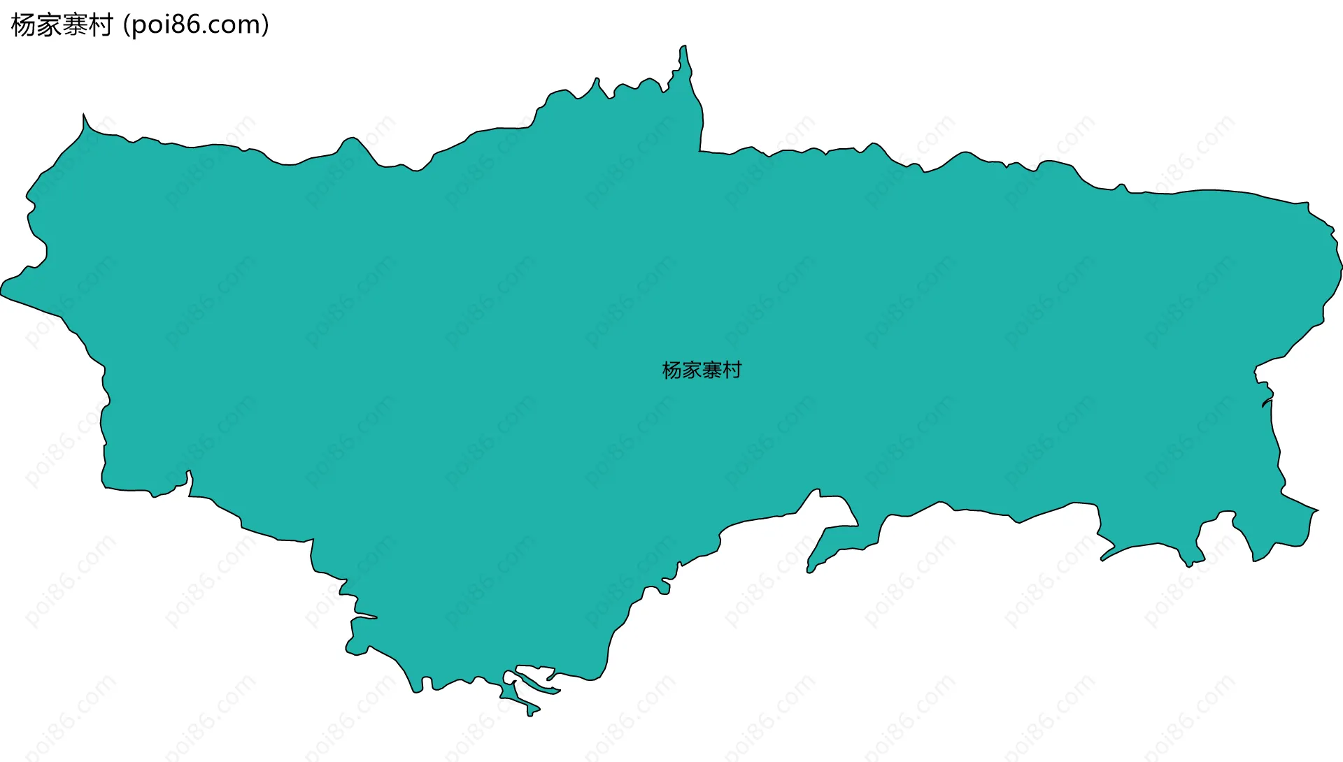 杨家寨村边界地图