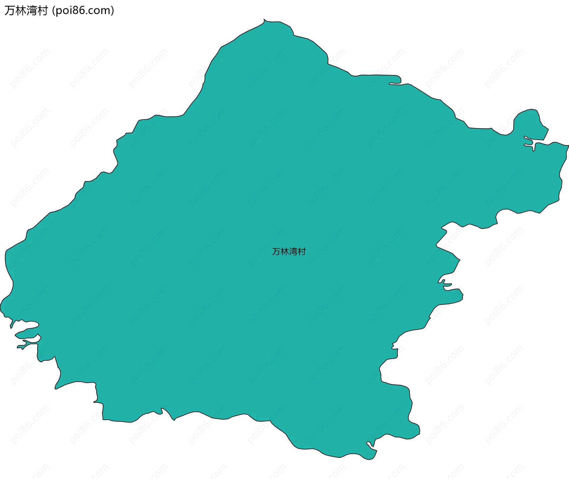 万林湾村边界地图