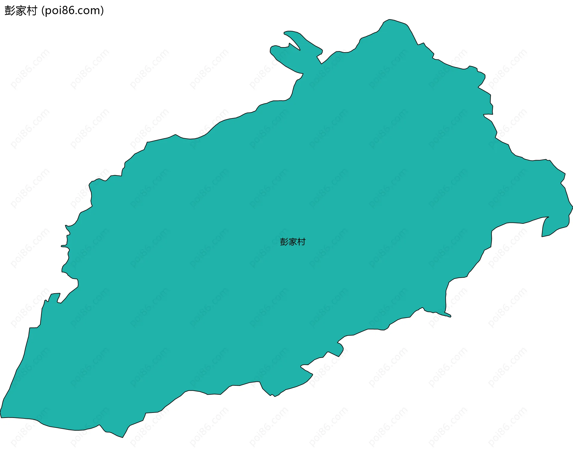 彭家村边界地图