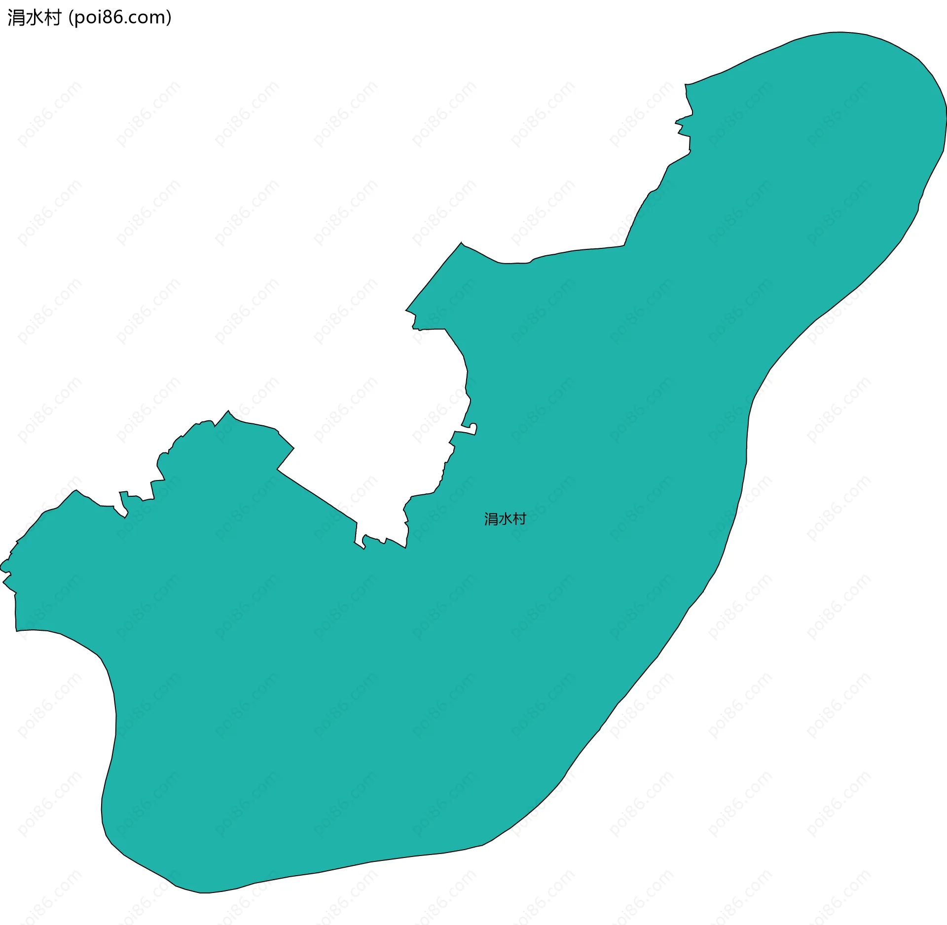 涓水村边界地图