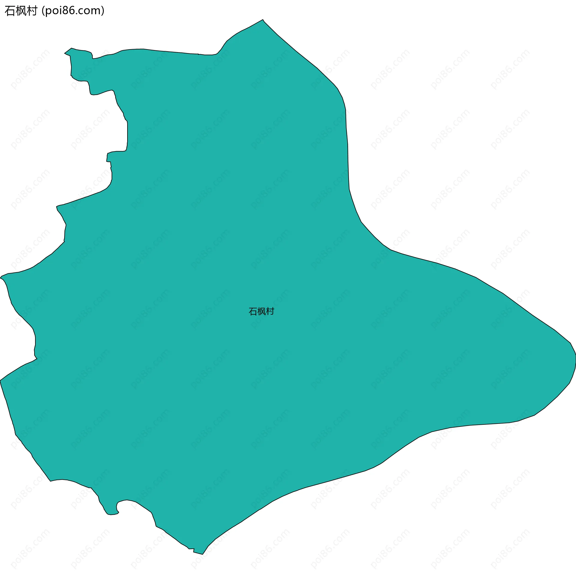 石枫村边界地图