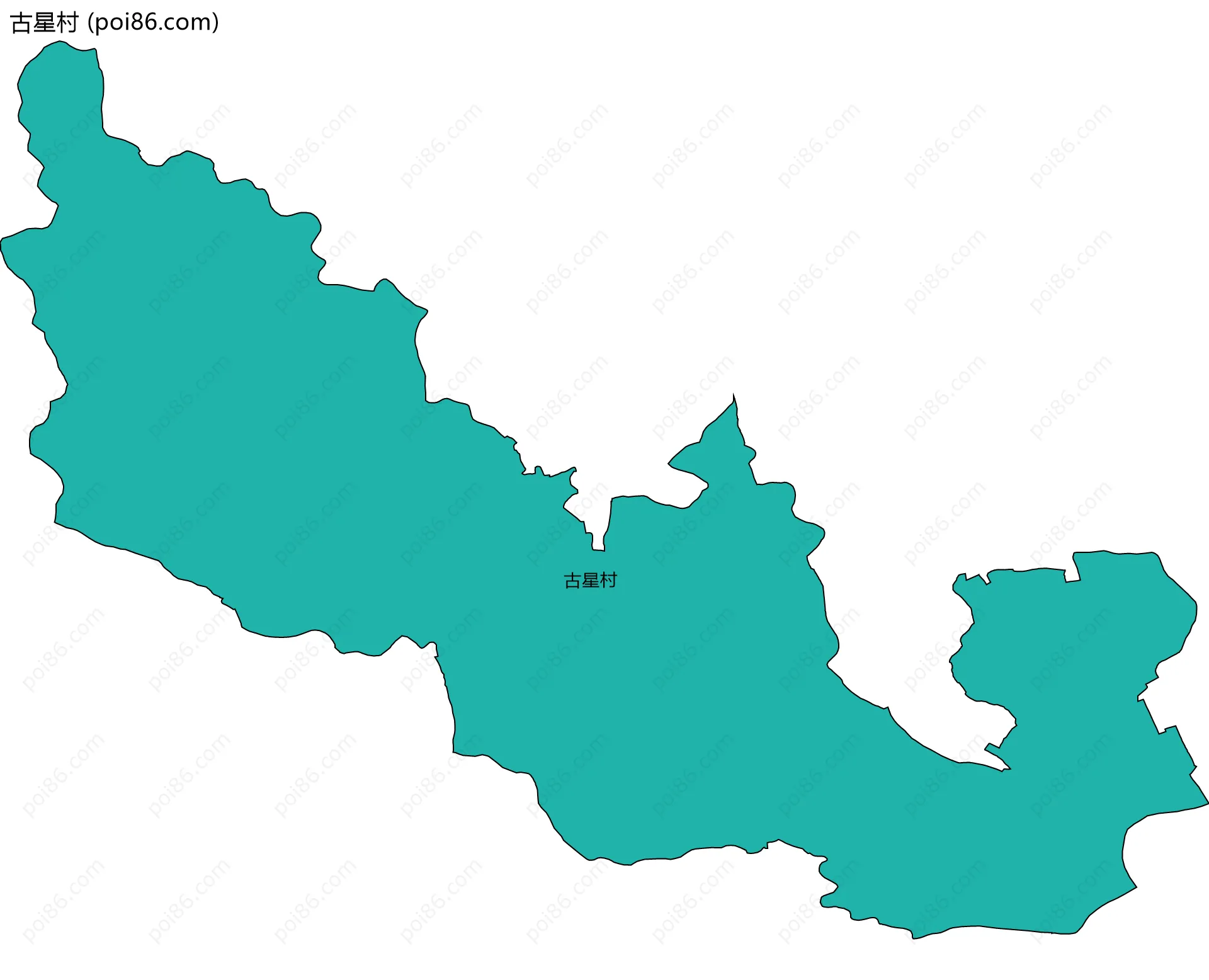 古星村边界地图