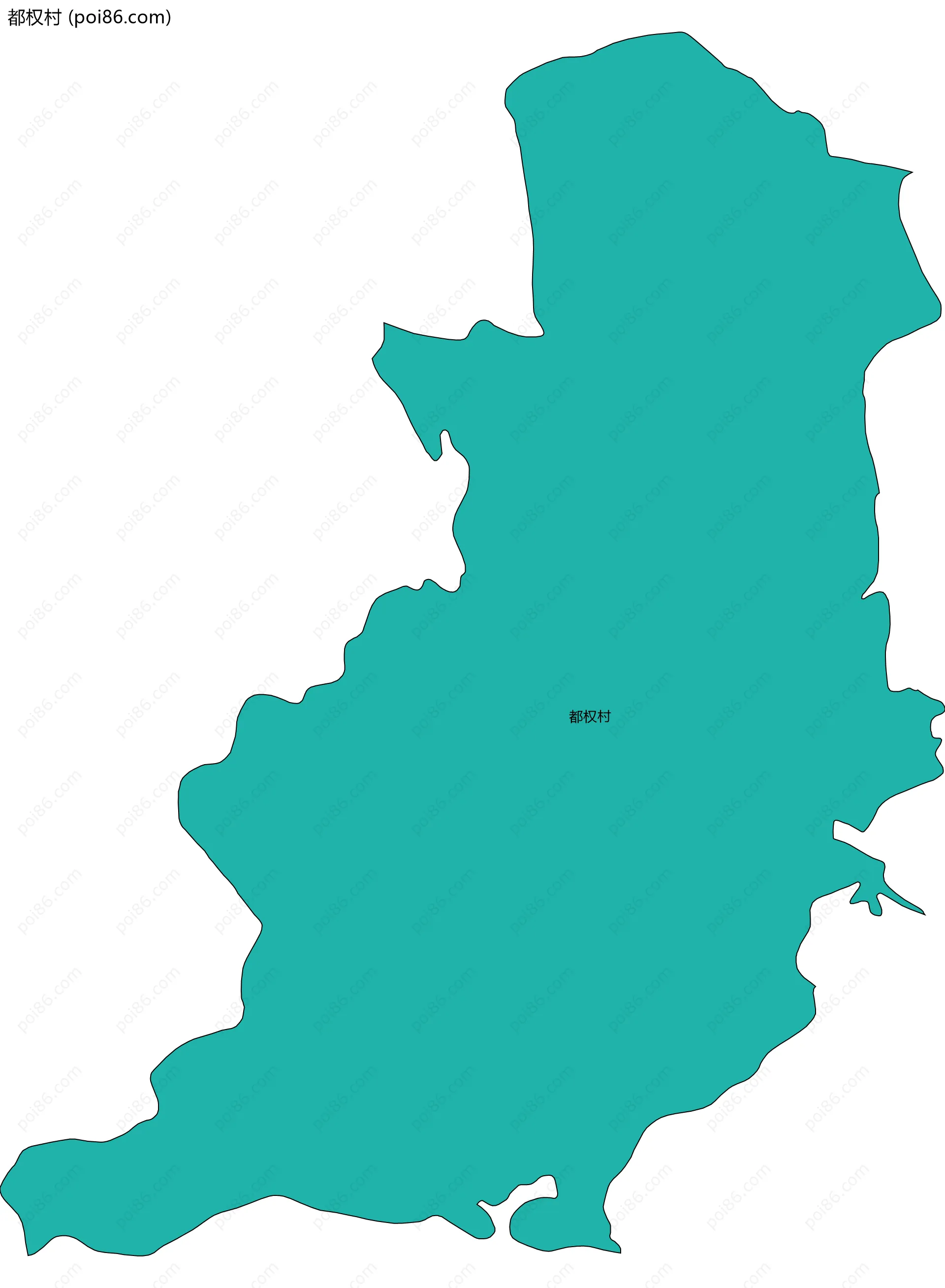 都权村边界地图