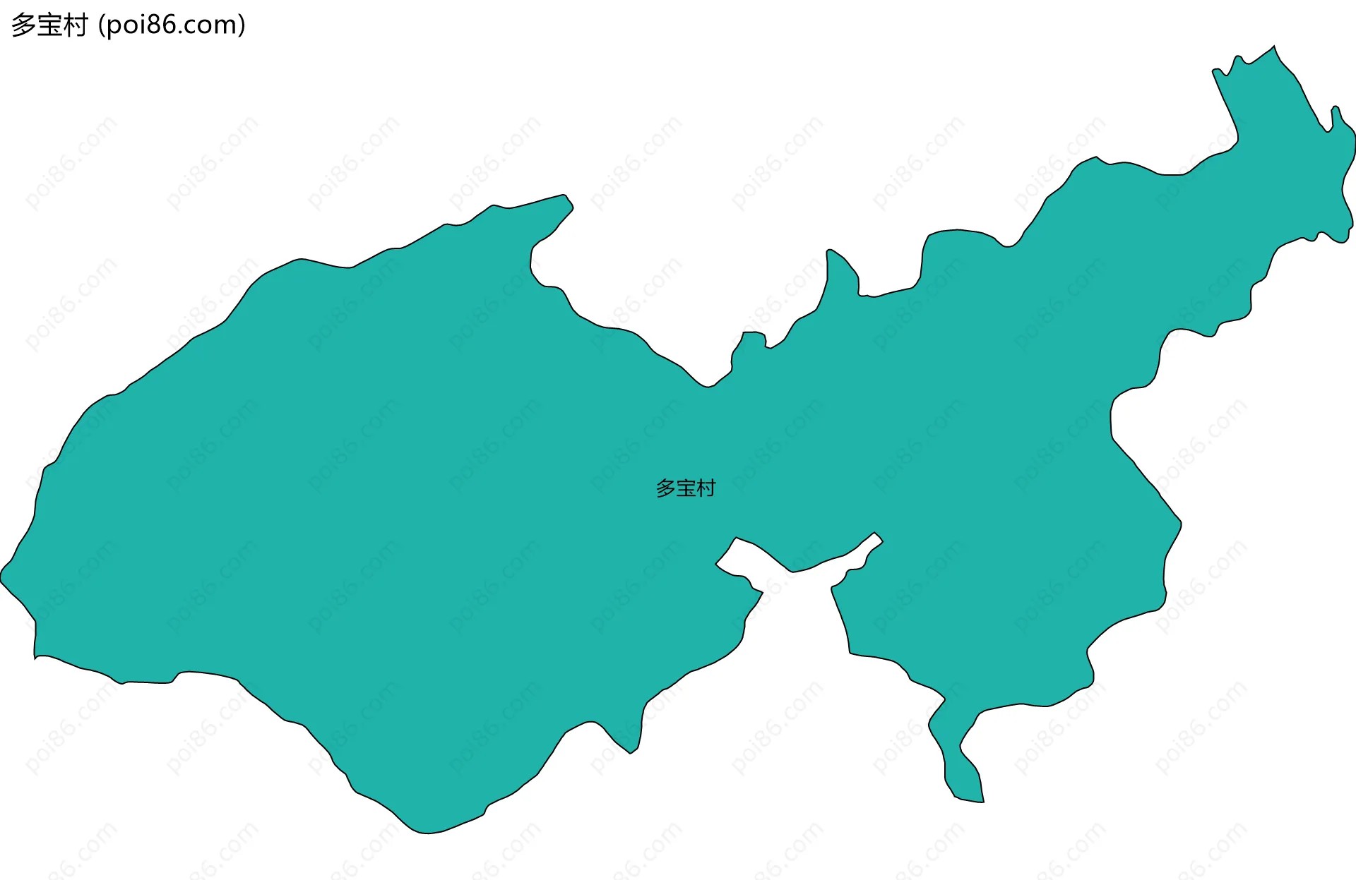 多宝村边界地图