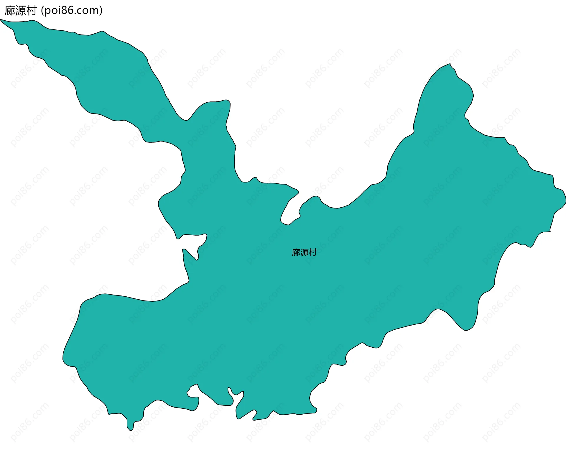 廊源村边界地图