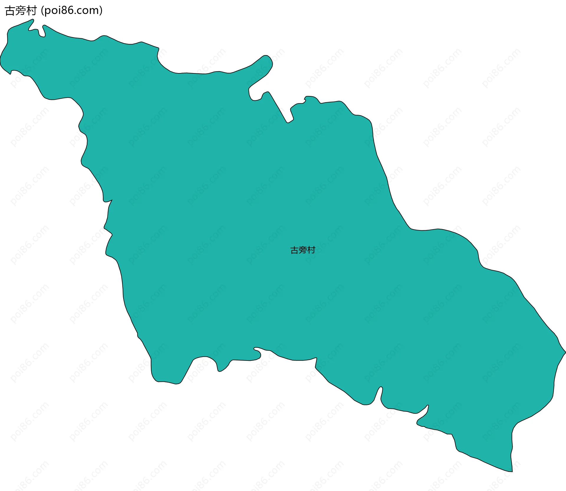 古旁村边界地图