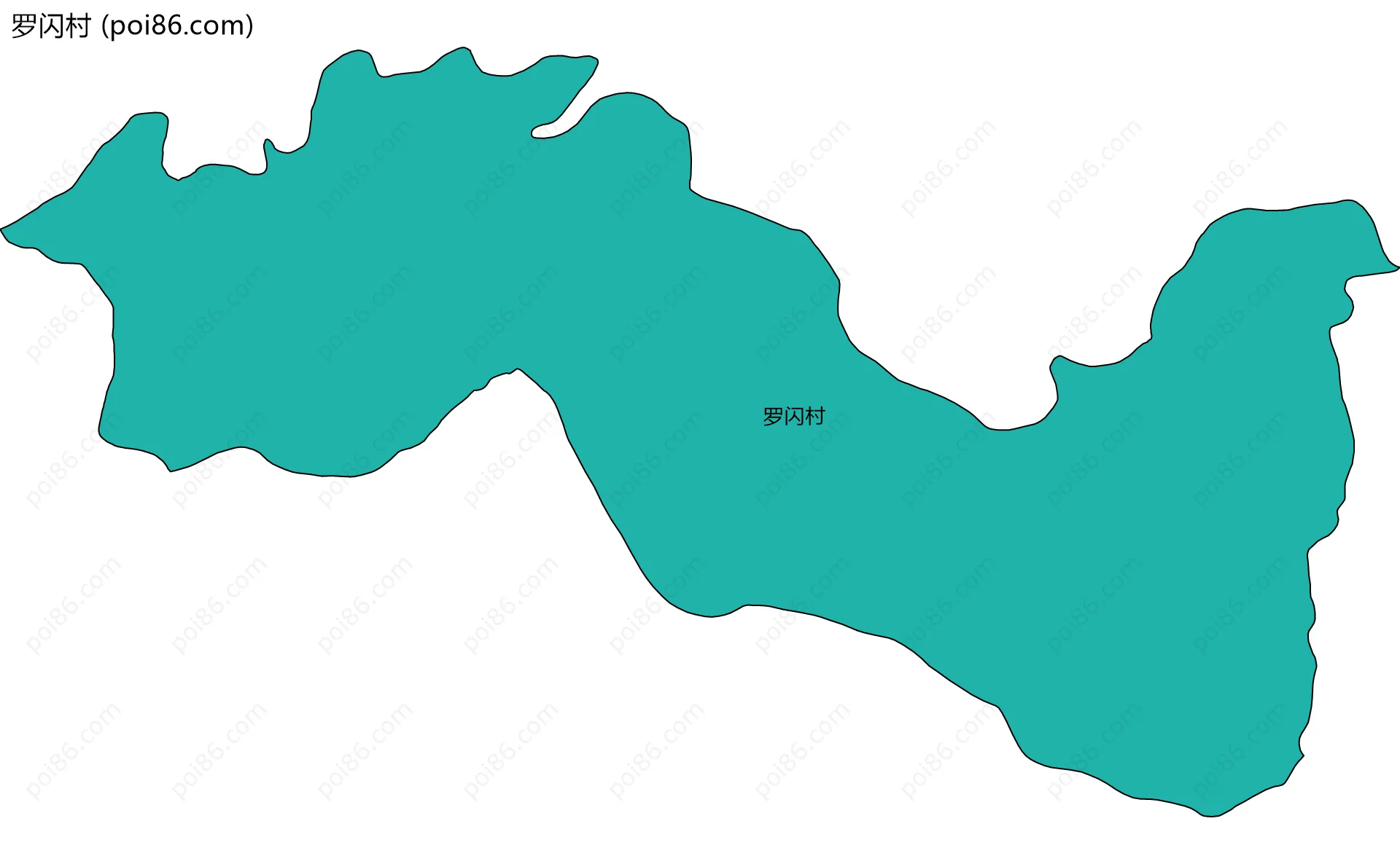 罗闪村边界地图