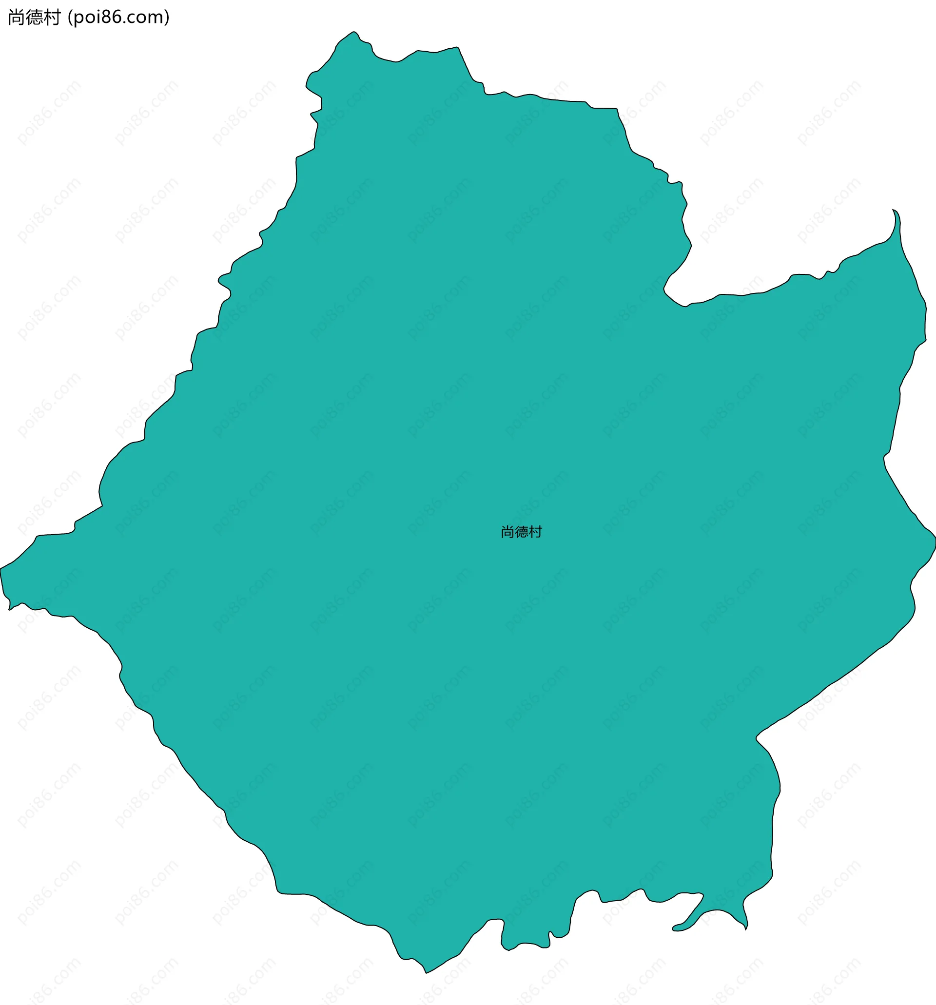 尚德村边界地图