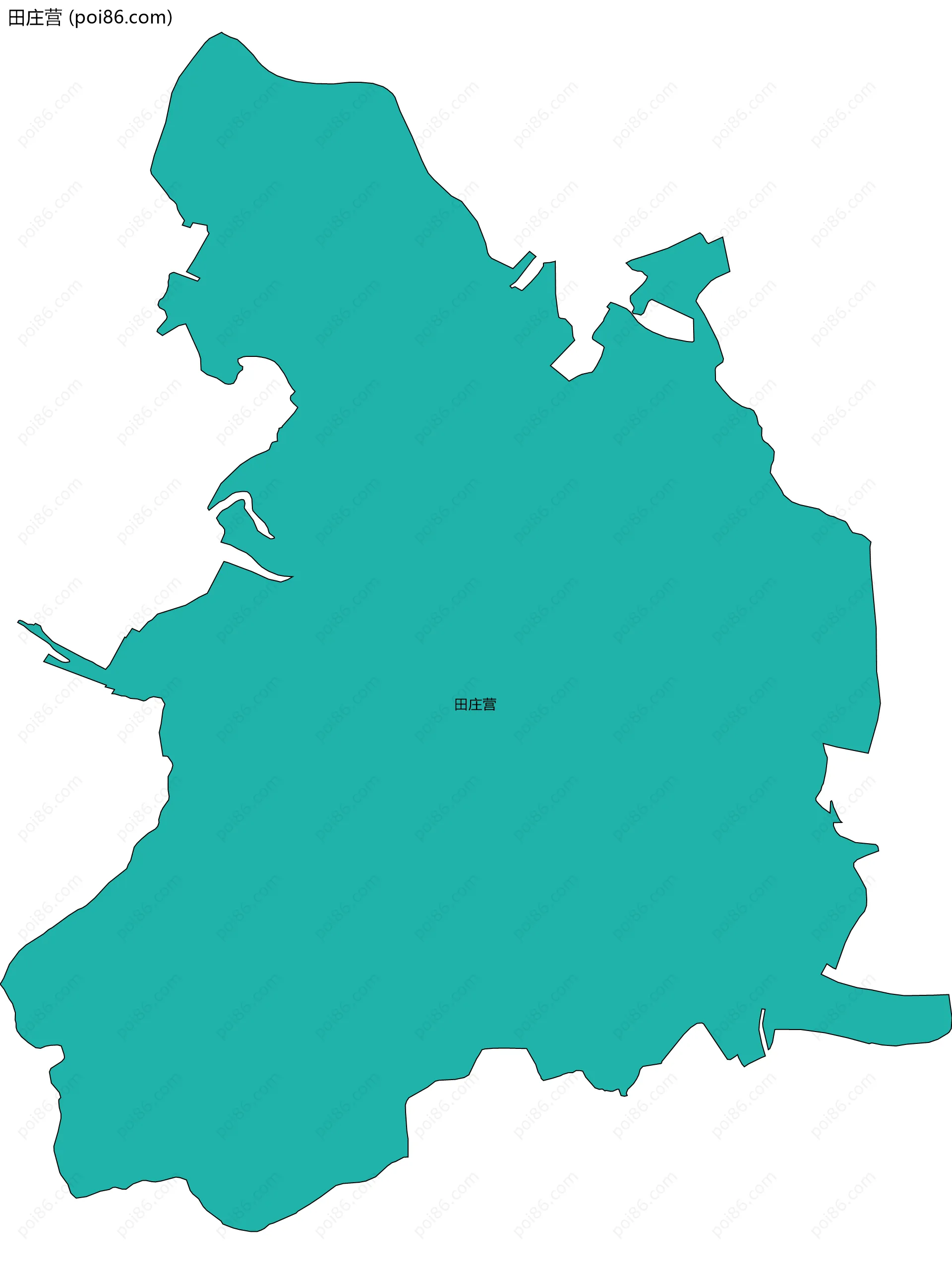 田庄营边界地图