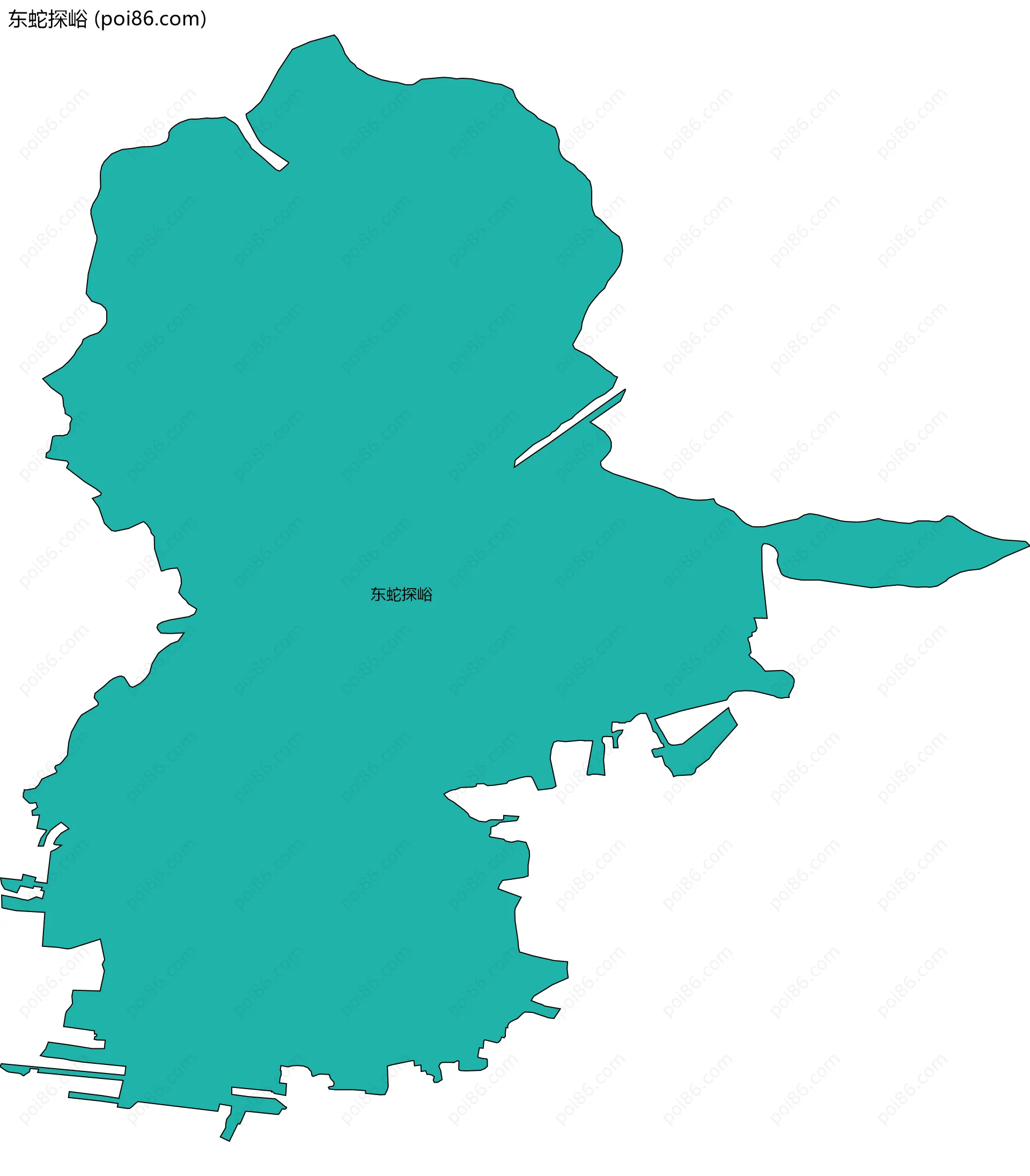 东蛇探峪边界地图