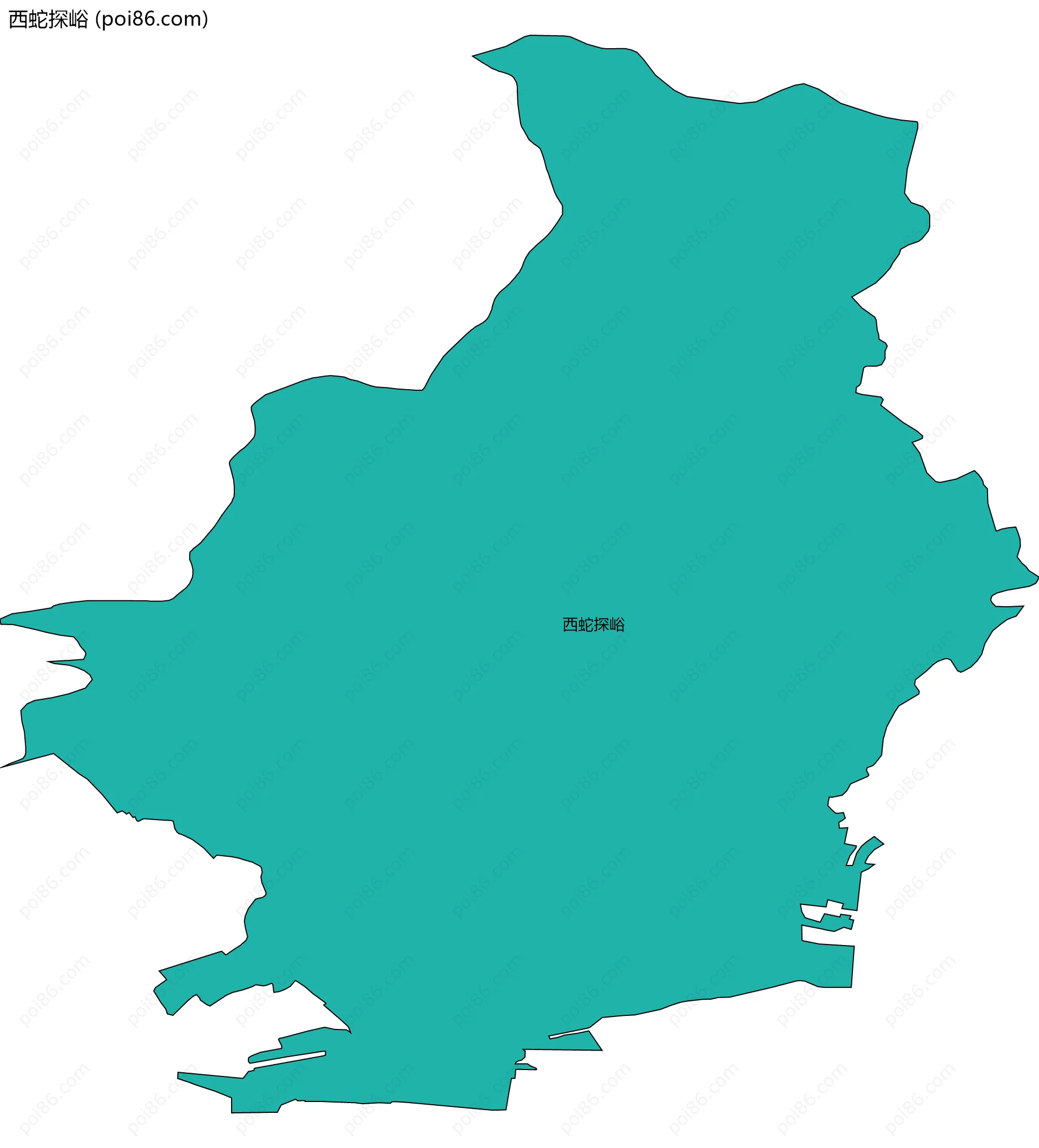 西蛇探峪边界地图