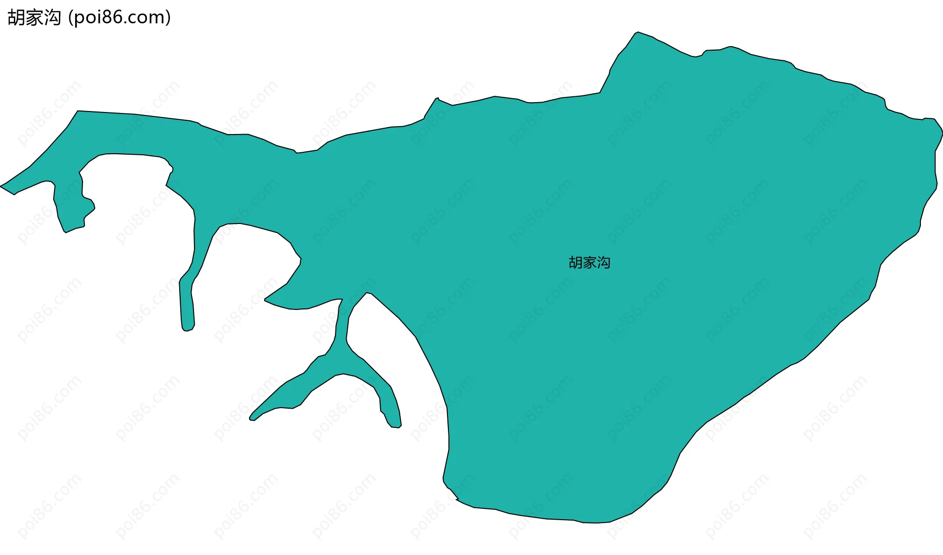 胡家沟边界地图