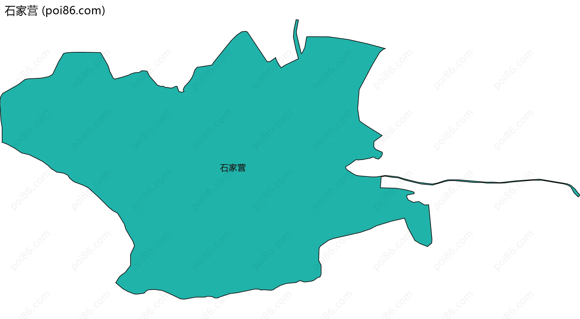 石家营边界地图