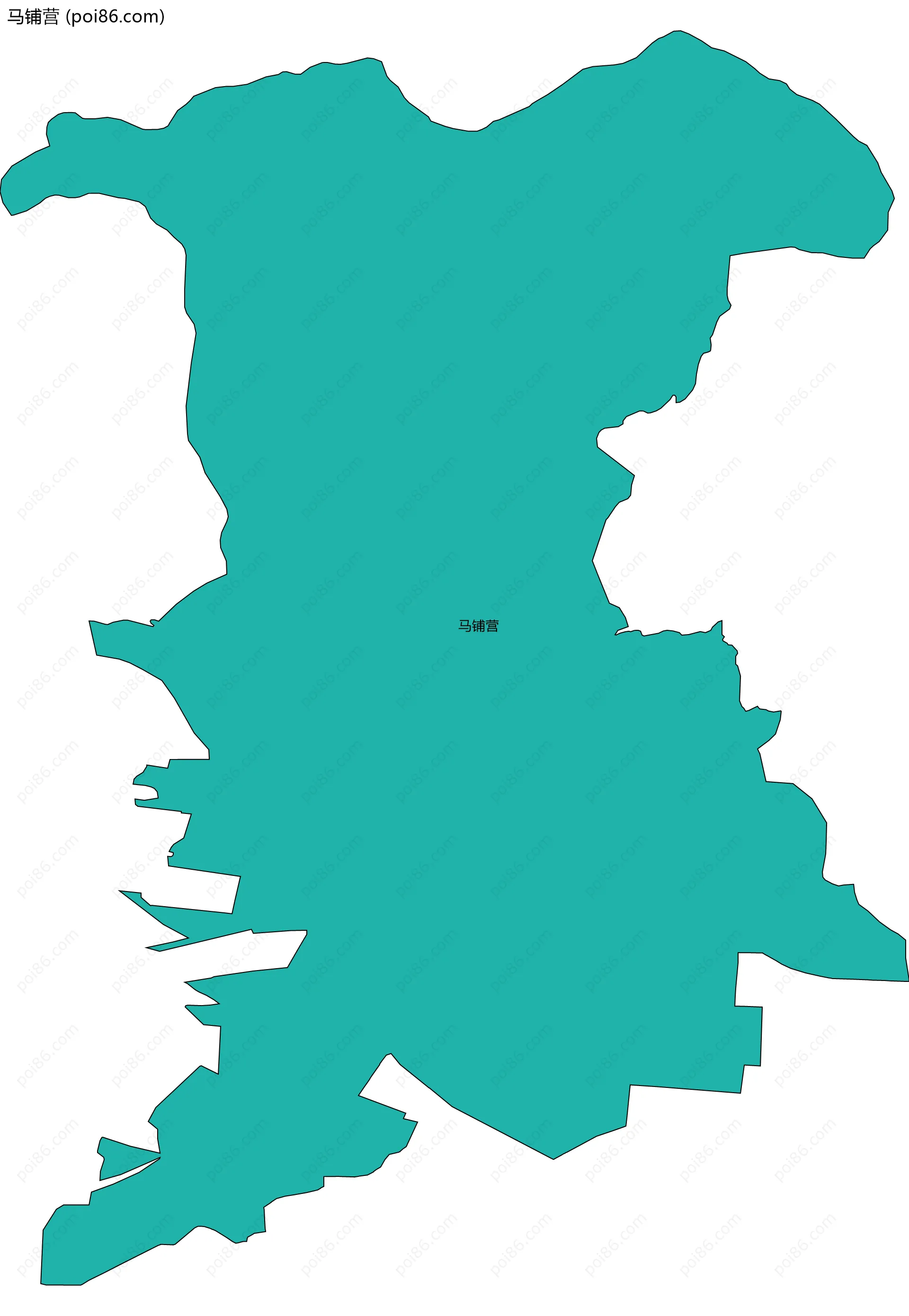 马铺营边界地图