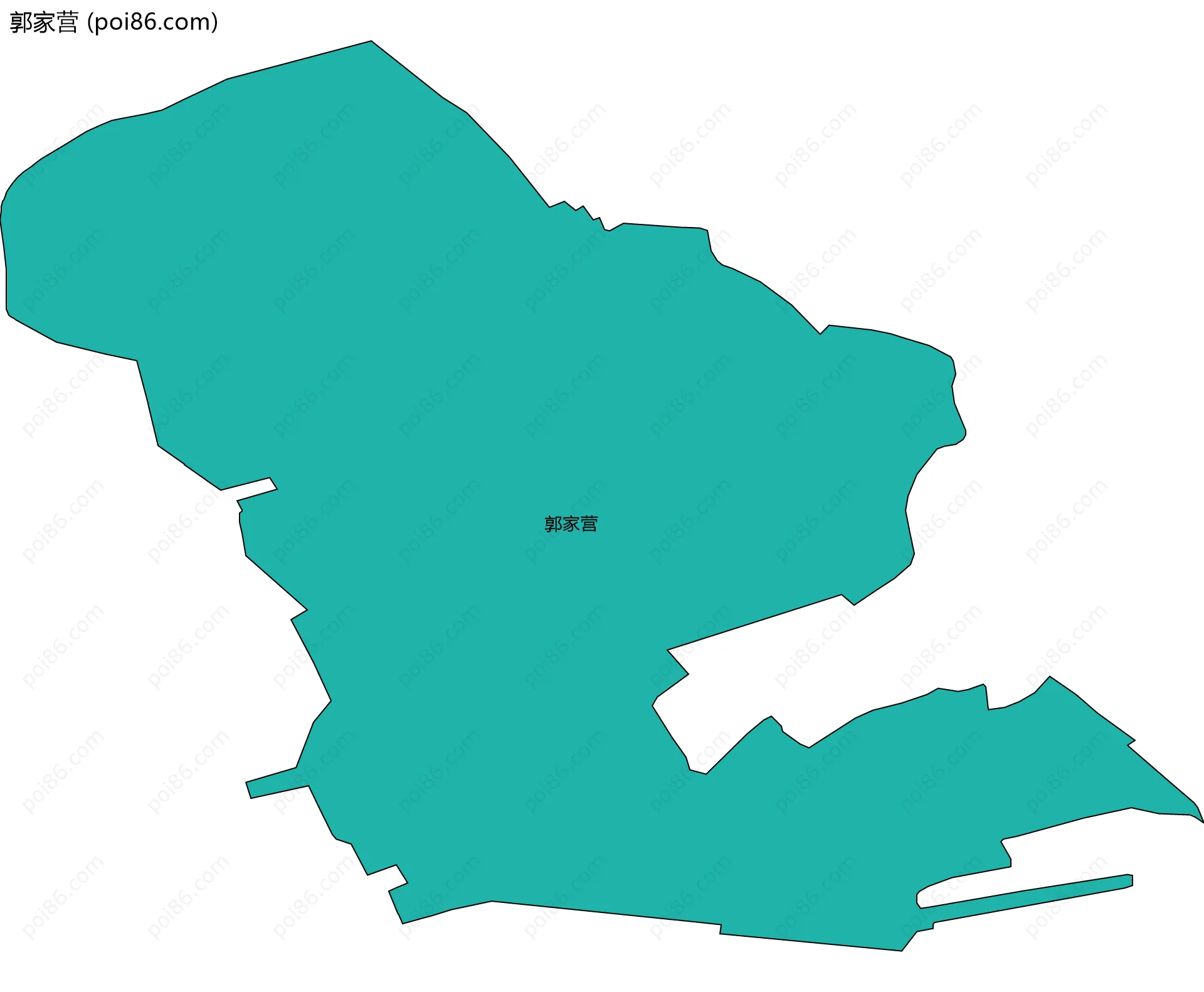 郭家营边界地图