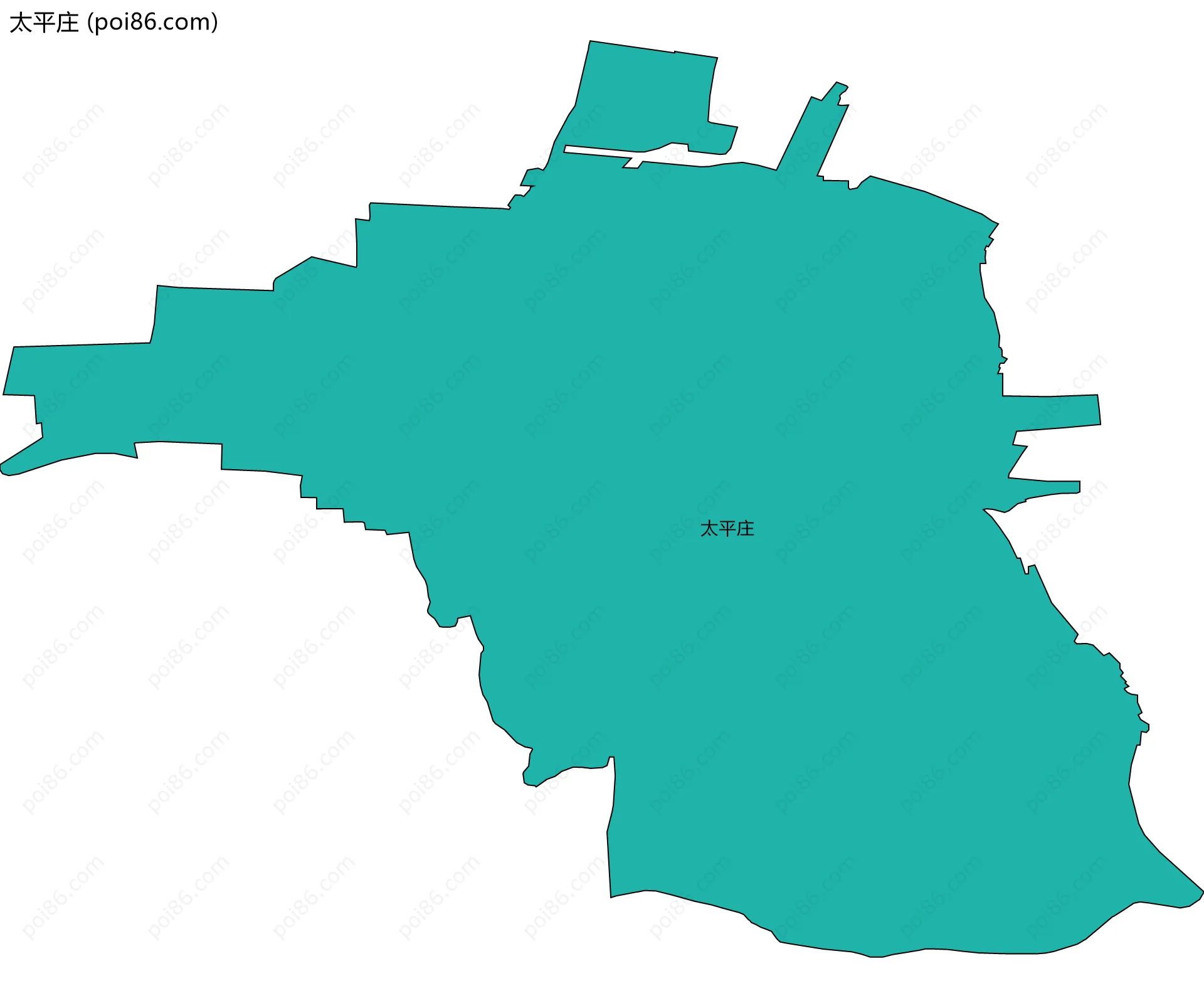 太平庄边界地图