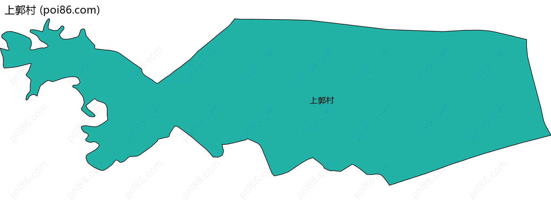 上郭村边界地图