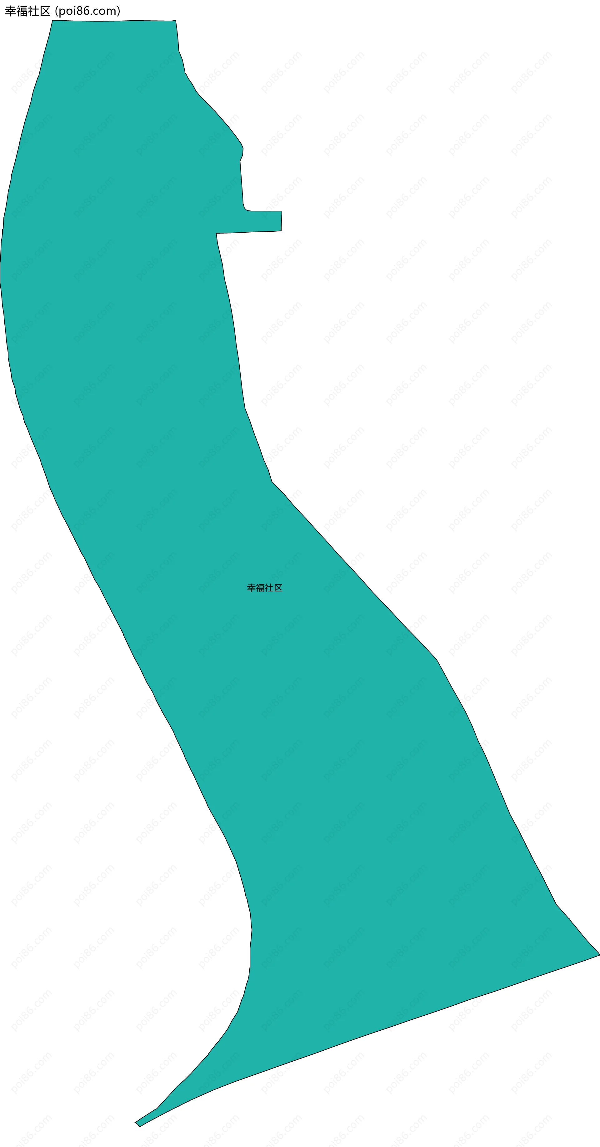 幸福社区边界地图