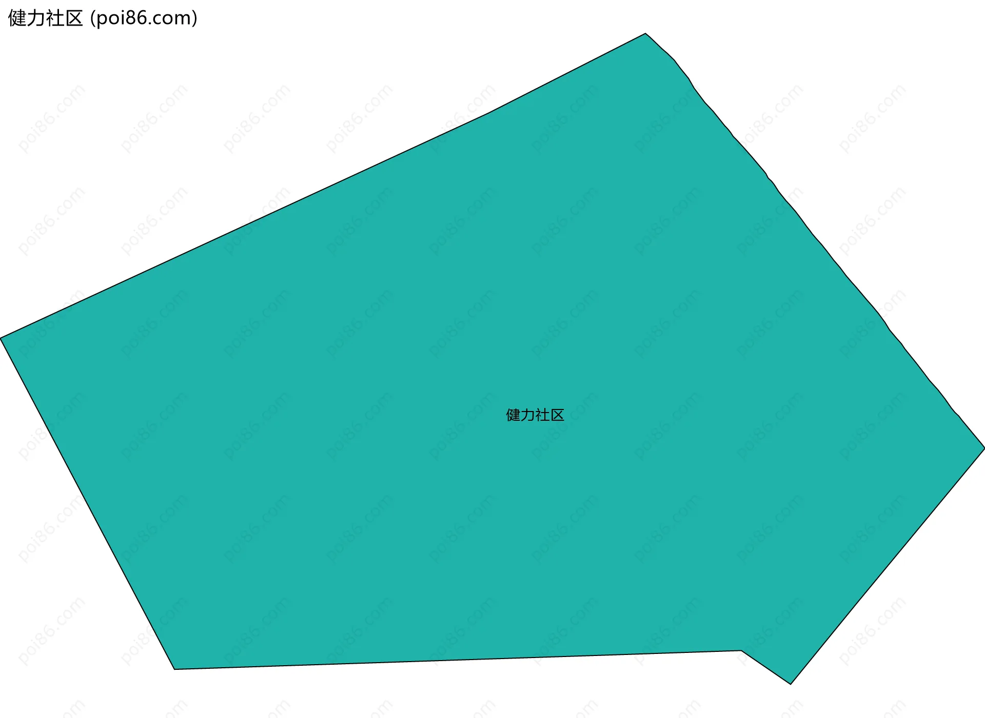 健力社区边界地图