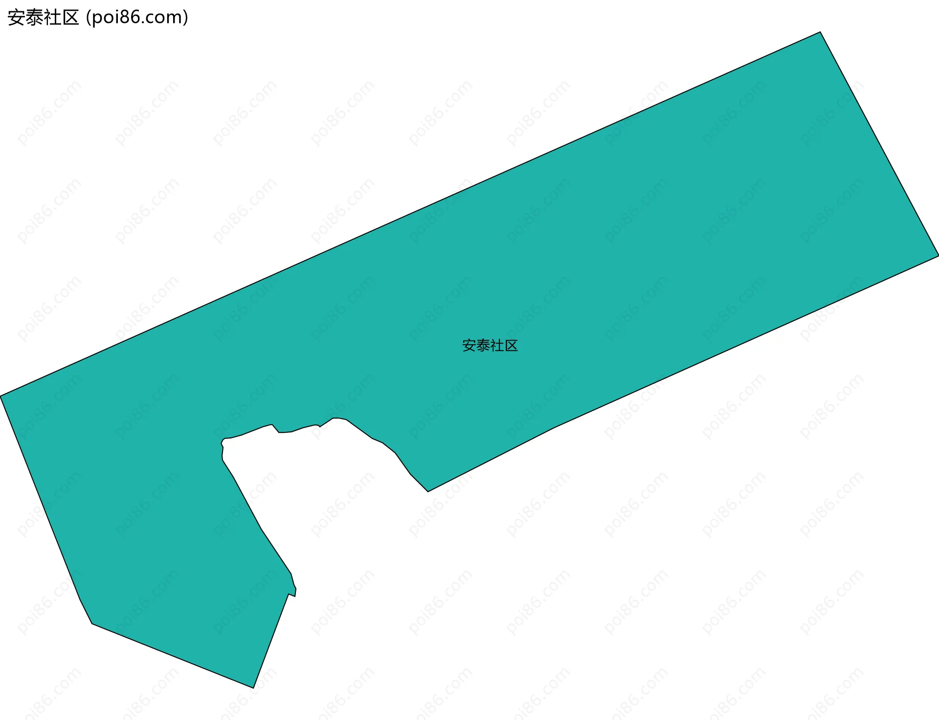 安泰社区边界地图