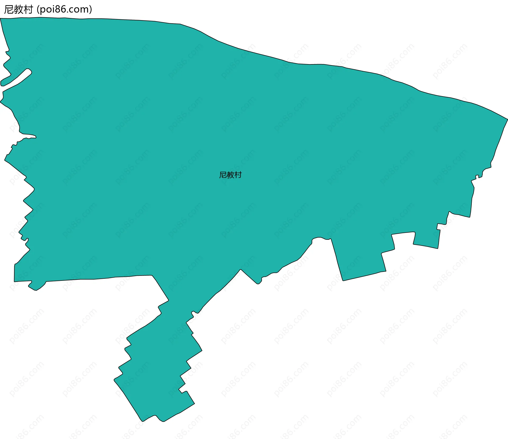 尼教村边界地图