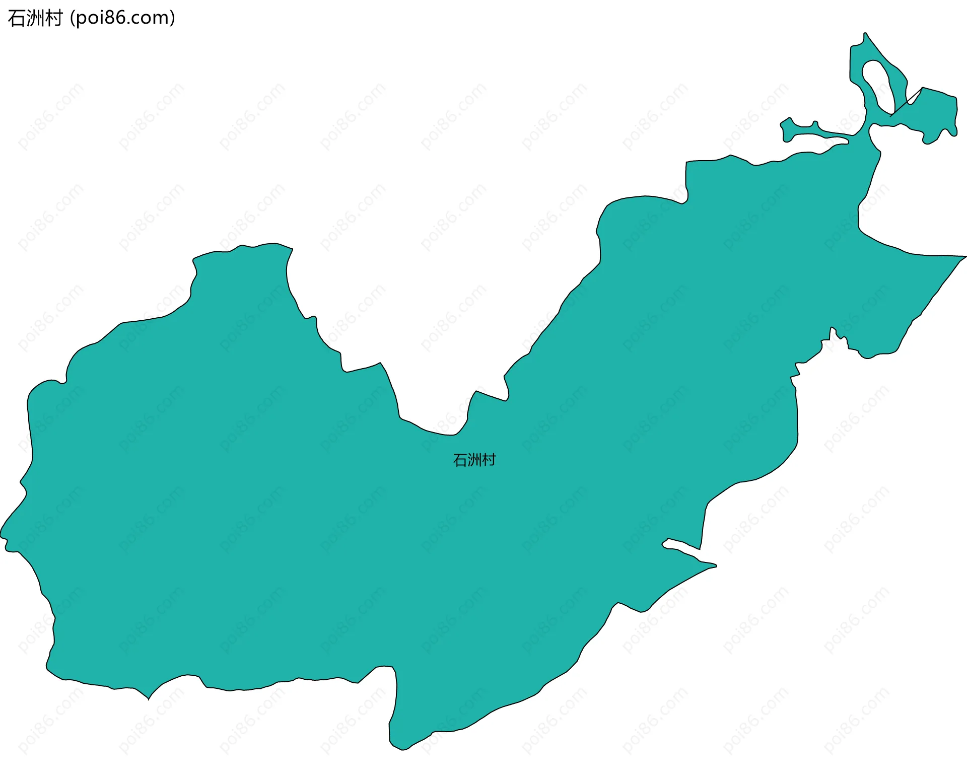 石洲村边界地图