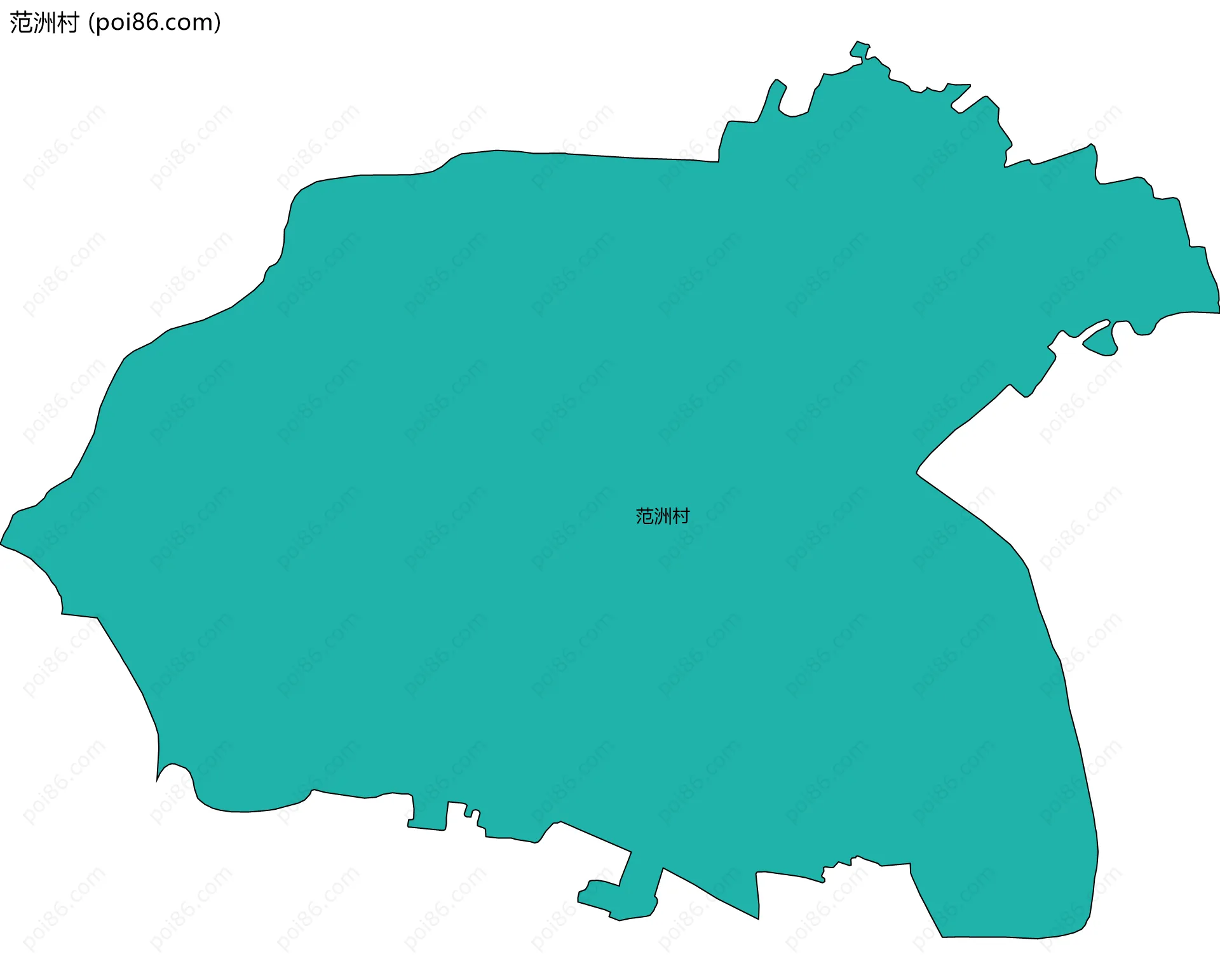 范洲村边界地图