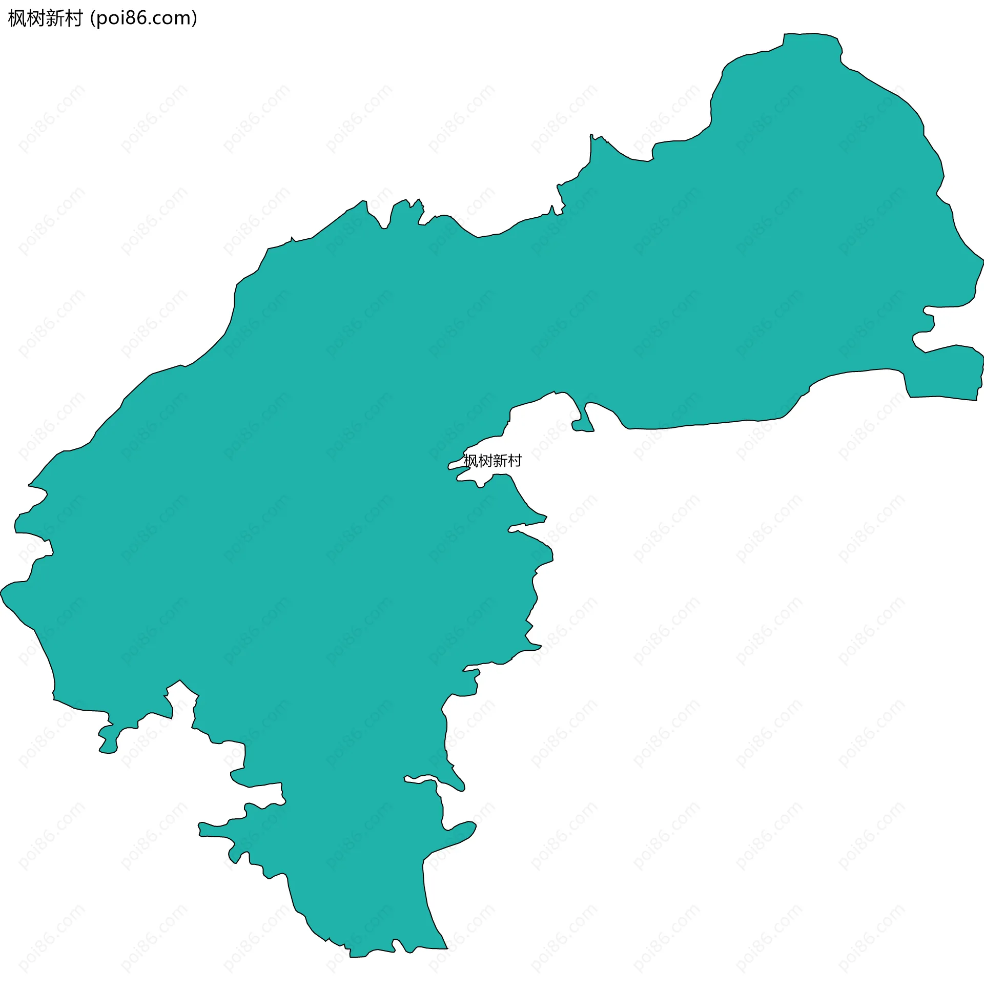 枫树新村边界地图